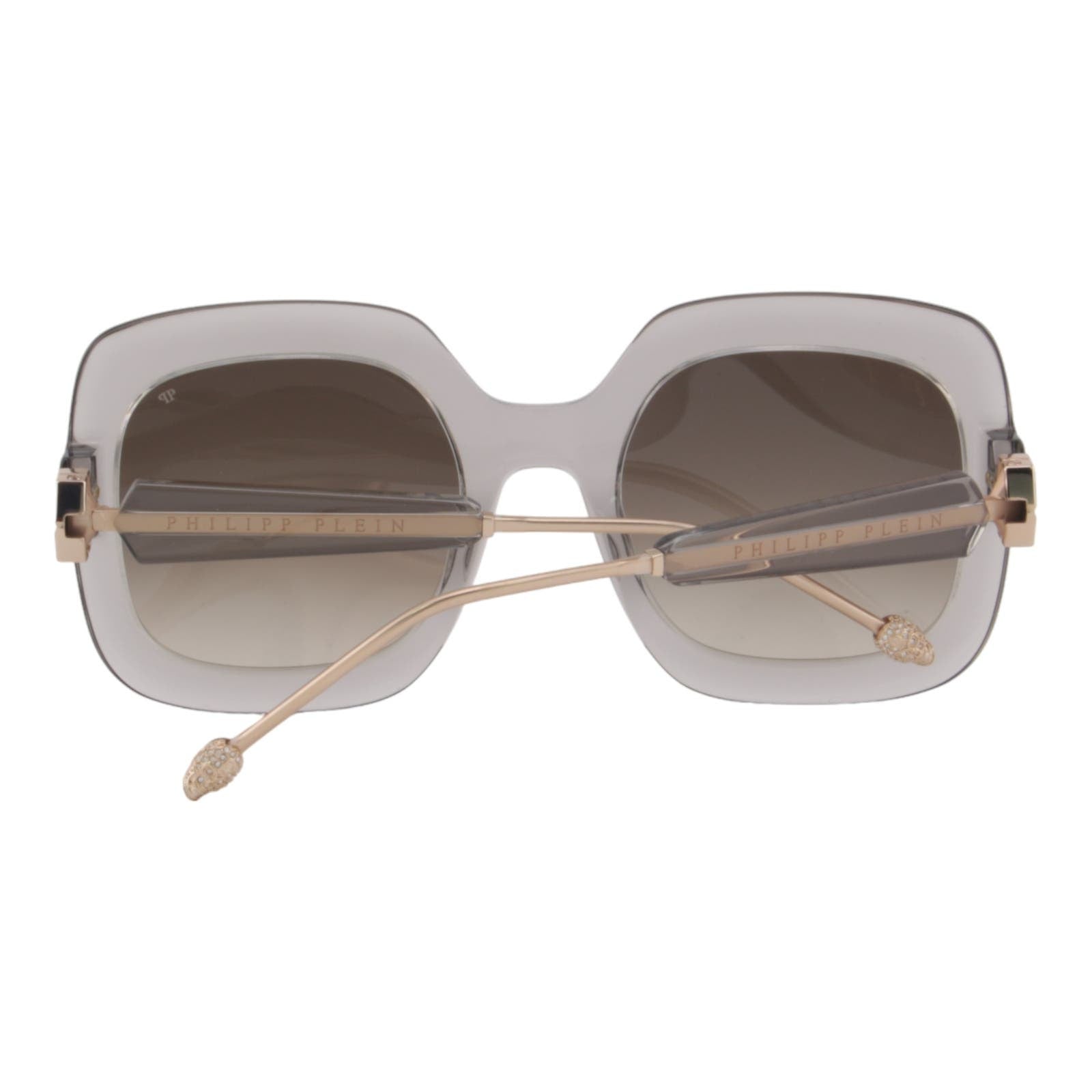 Women Designer Sunglasses SPP065S-03GU Oversized Square Transparent Frame