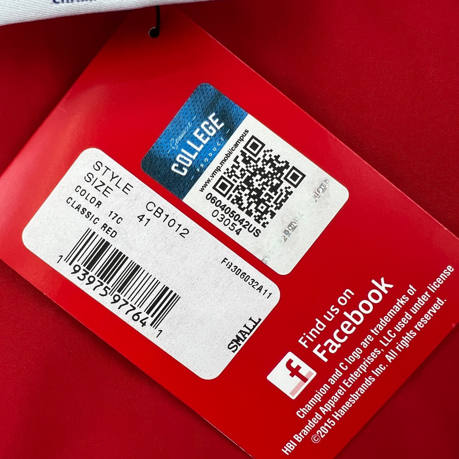 Champion Men Red Jacket US S Windbreaker Anorak Hood