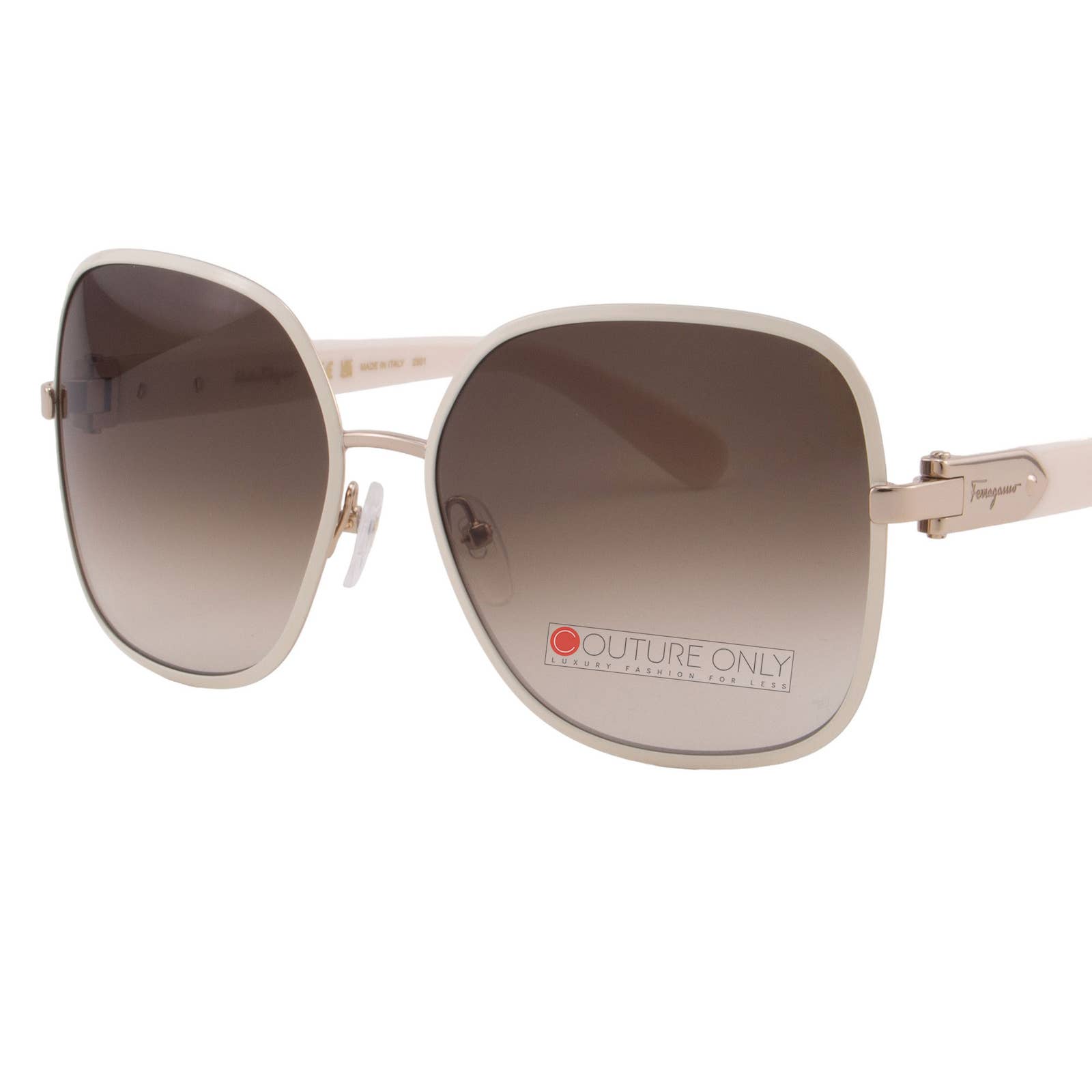 Women Oversized Rectangular Ivory Sunglasses SF150S-721