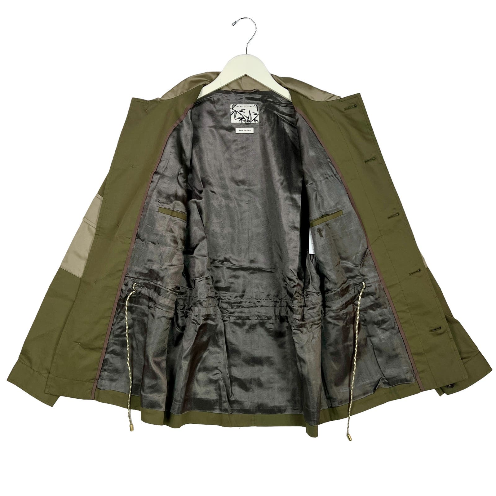 Marc Jacobs Men Olive Green Size IT 46 Twill Safari Jacket