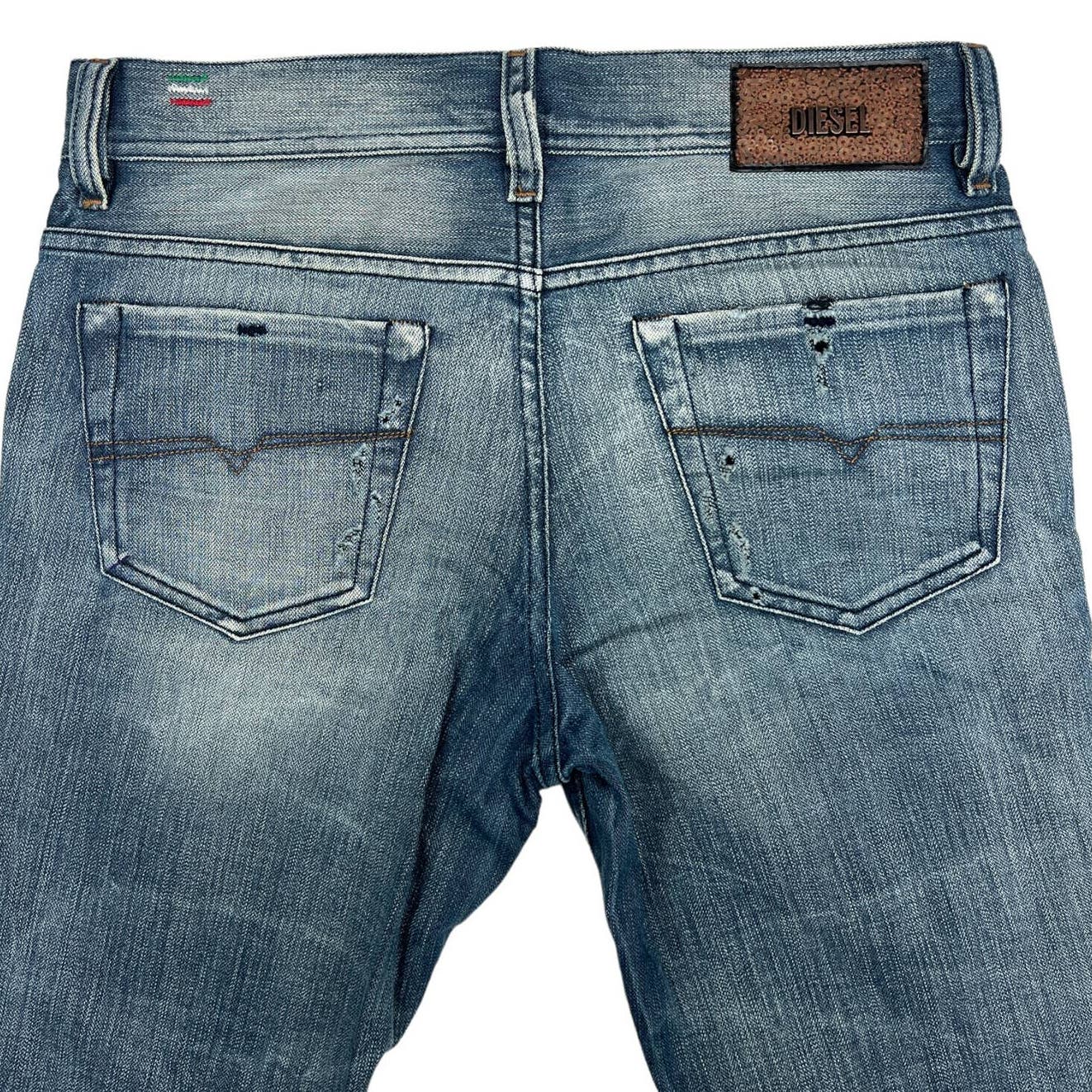 Diesel Women Denim Blue Jeans US 27 Washed Super Slim Skinny