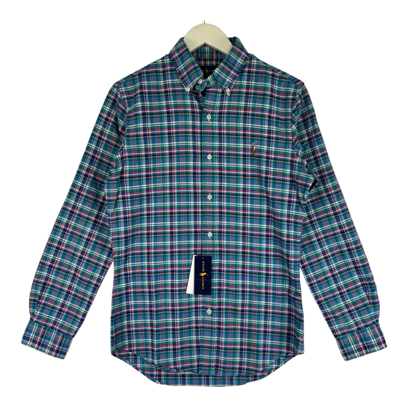 POLO Ralph Lauren Men Multicolor Plaid Long Sleeve US S Button Down