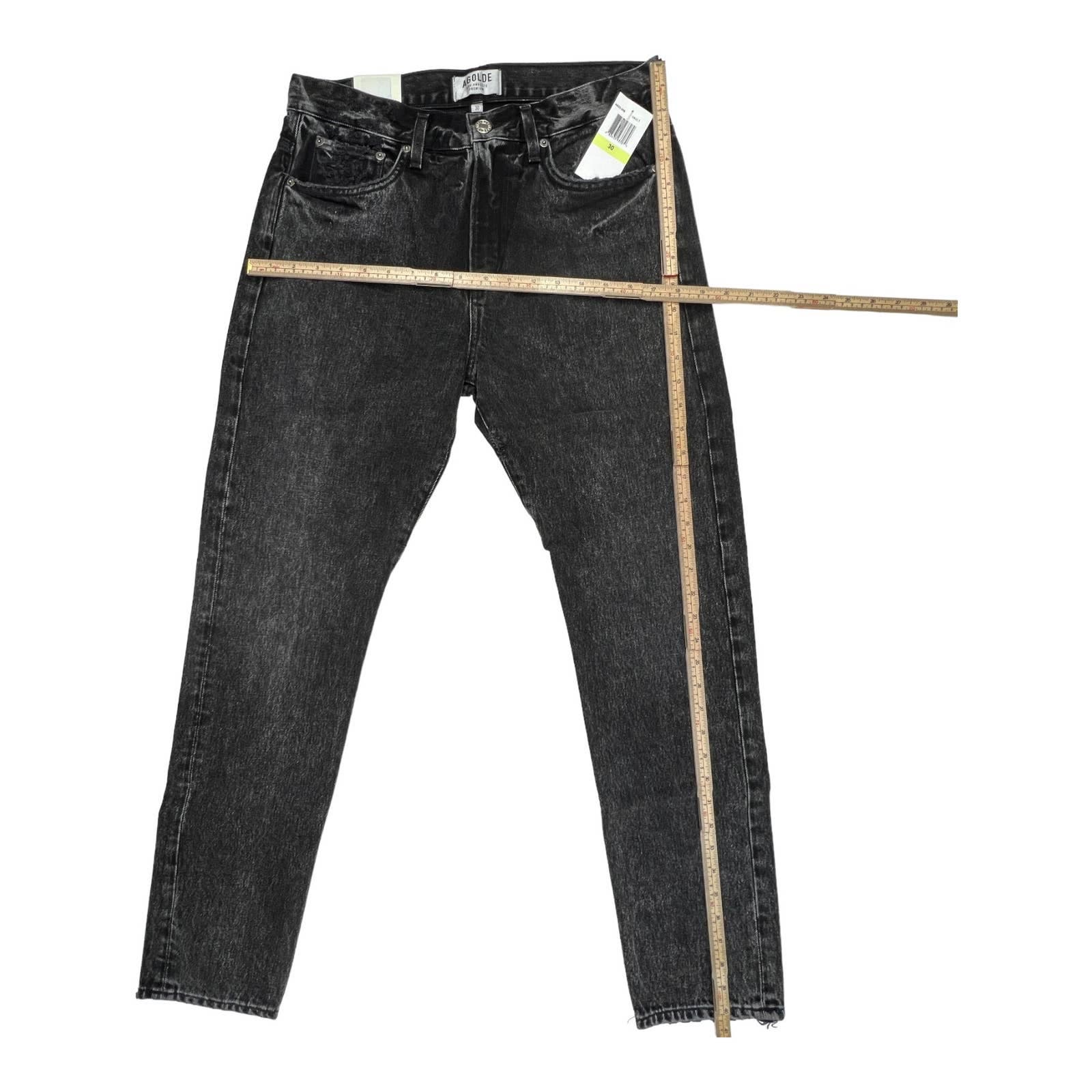 Agolde Men Jeans Tapered US 30 Slim Fit Denim Washed Cotton