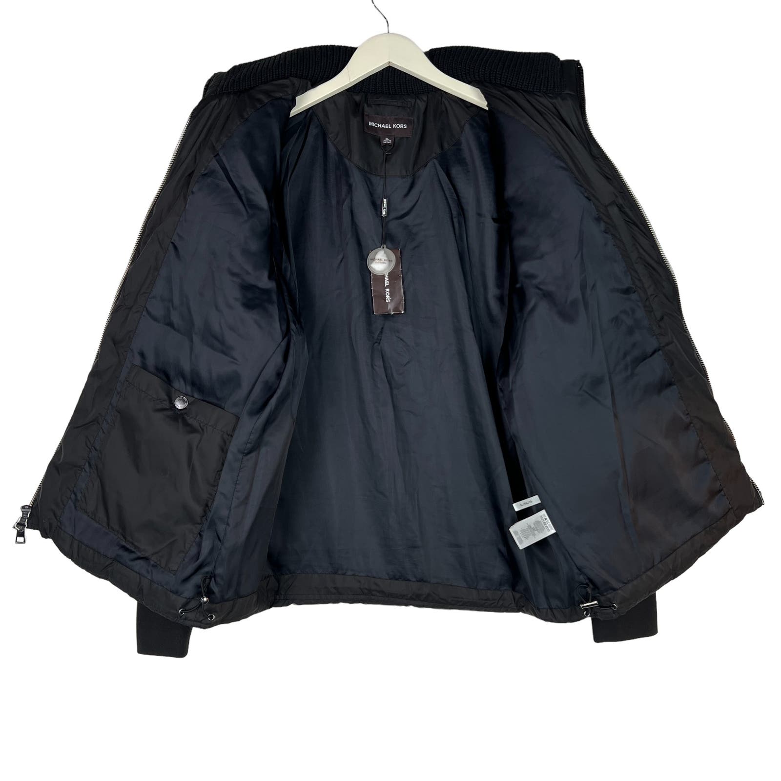 Michael Kors Men Black Heavy Puffer US XL Winter Quilted Jacket