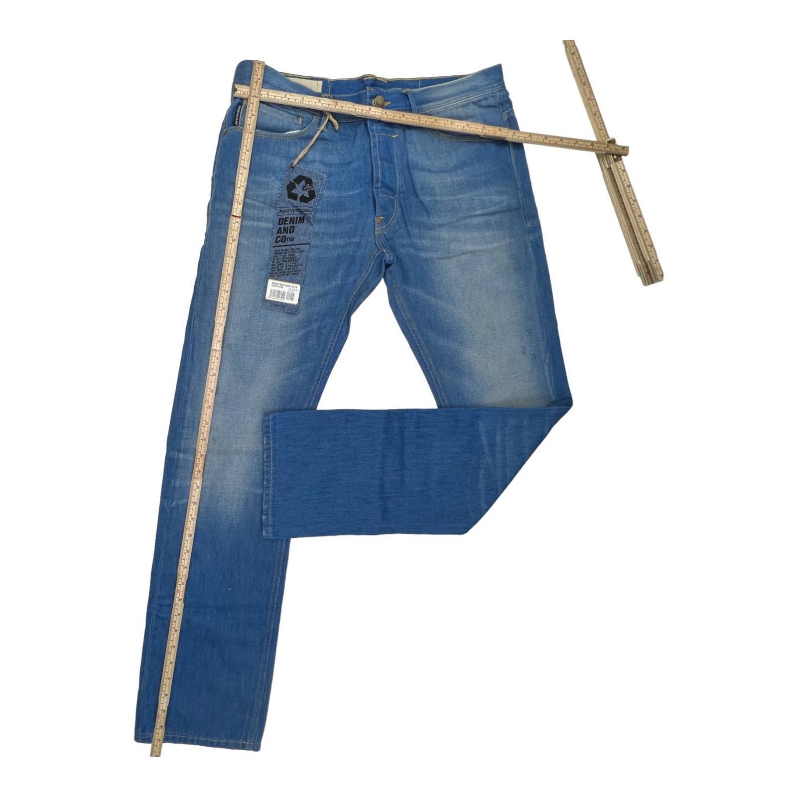 Diesel Pokus Men Denim Jeans US 29 Slim Fit Sticker Cotton