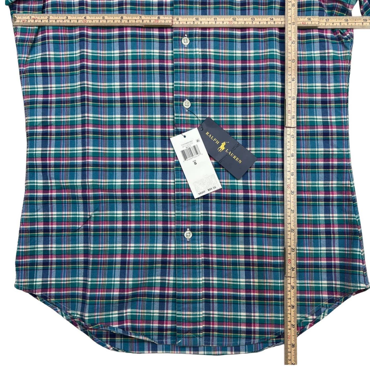 POLO Ralph Lauren Men Multicolor Plaid Long Sleeve US S Button Down