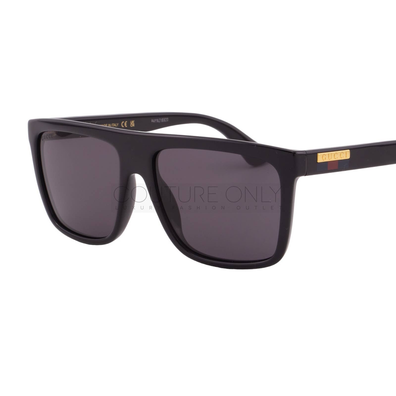 Men Black Square Sunglasses GG0748S-001