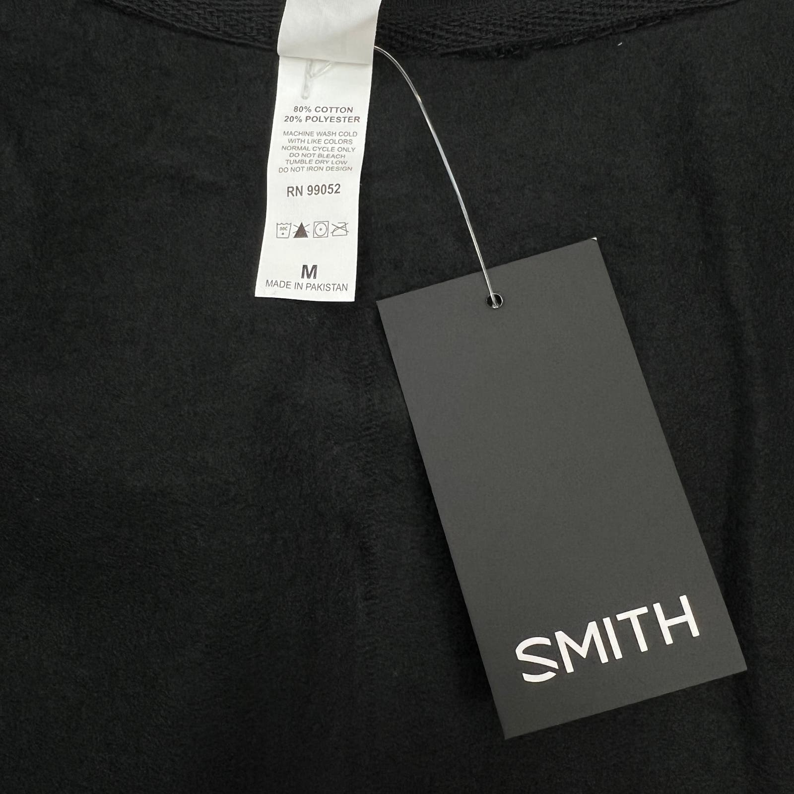 Smith Men Black Breaker US M Hoodie Cotton Long Sleeve