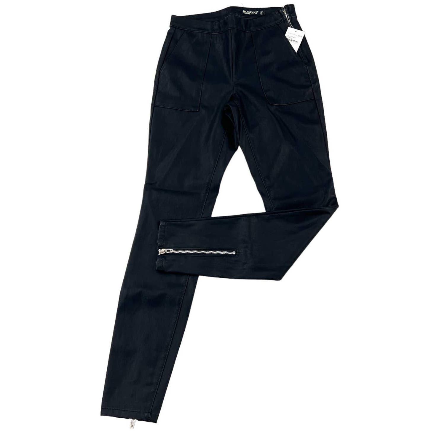 Blanknyc Women Black Slim Pants US 25 Faux Leather Leggins