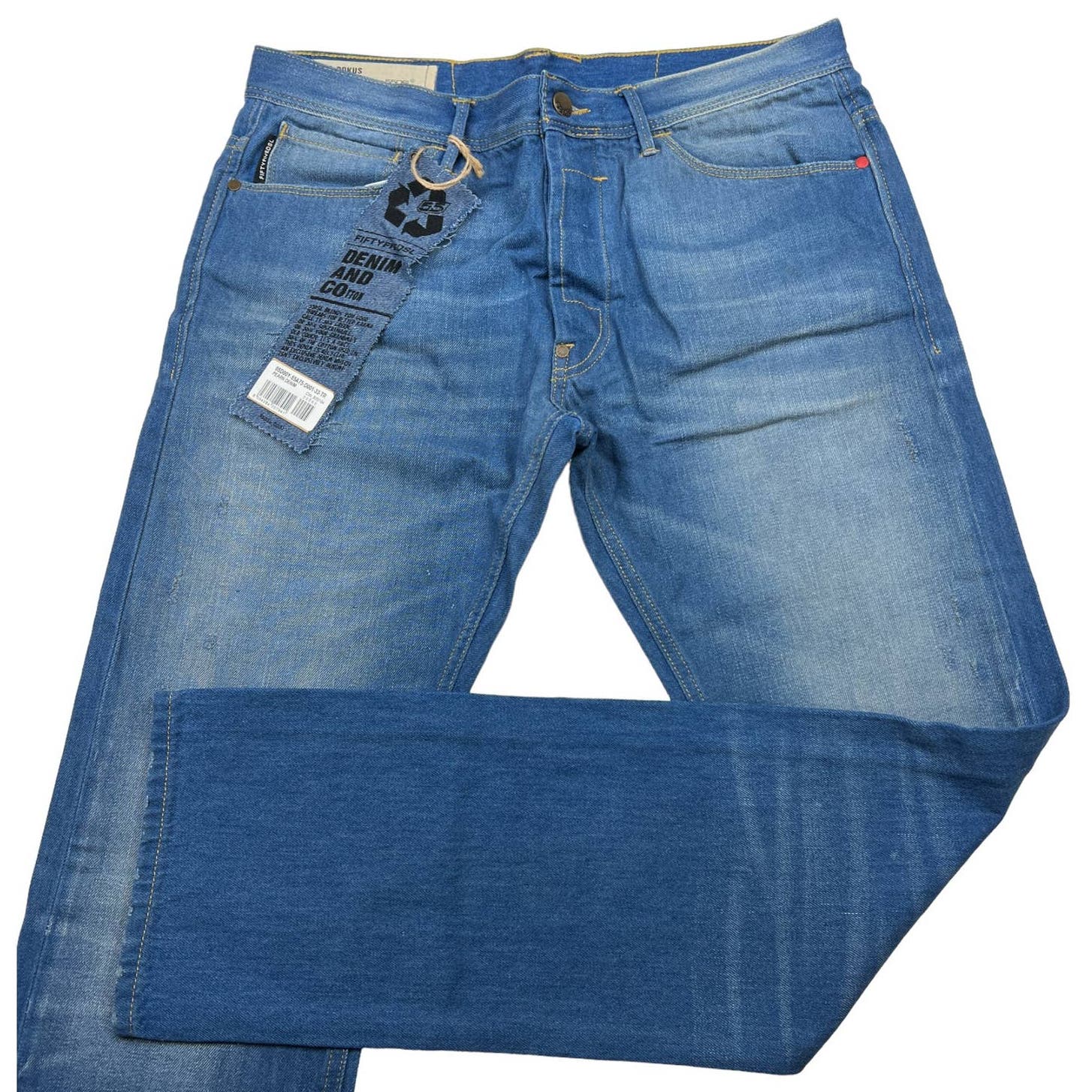 Diesel Pokus Men Denim Jeans US 29 Slim Fit Sticker Cotton