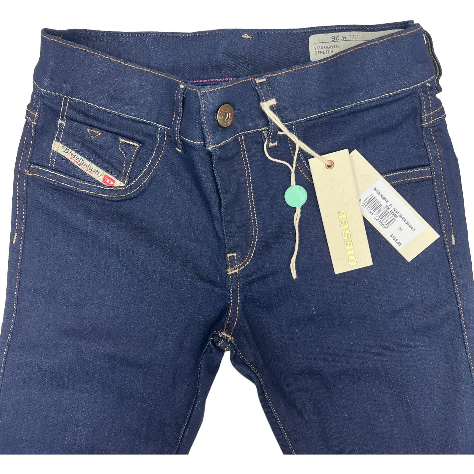 Diesel Women Denim Blue Jeans EU 26 Skinny Casual Cotton