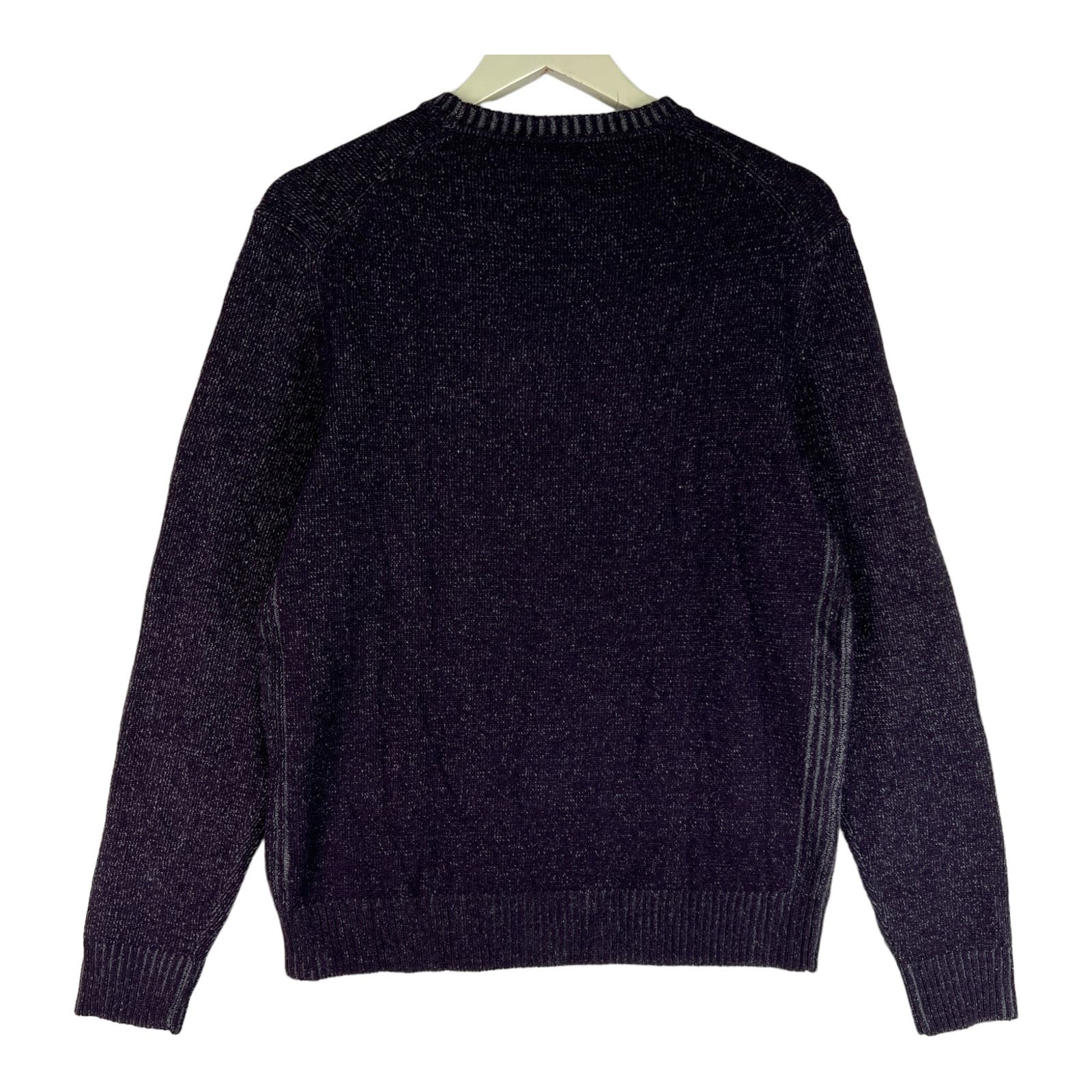 Dylan Gray Men Purple Grey Crew Neck US M Sweatshirt Cashmere