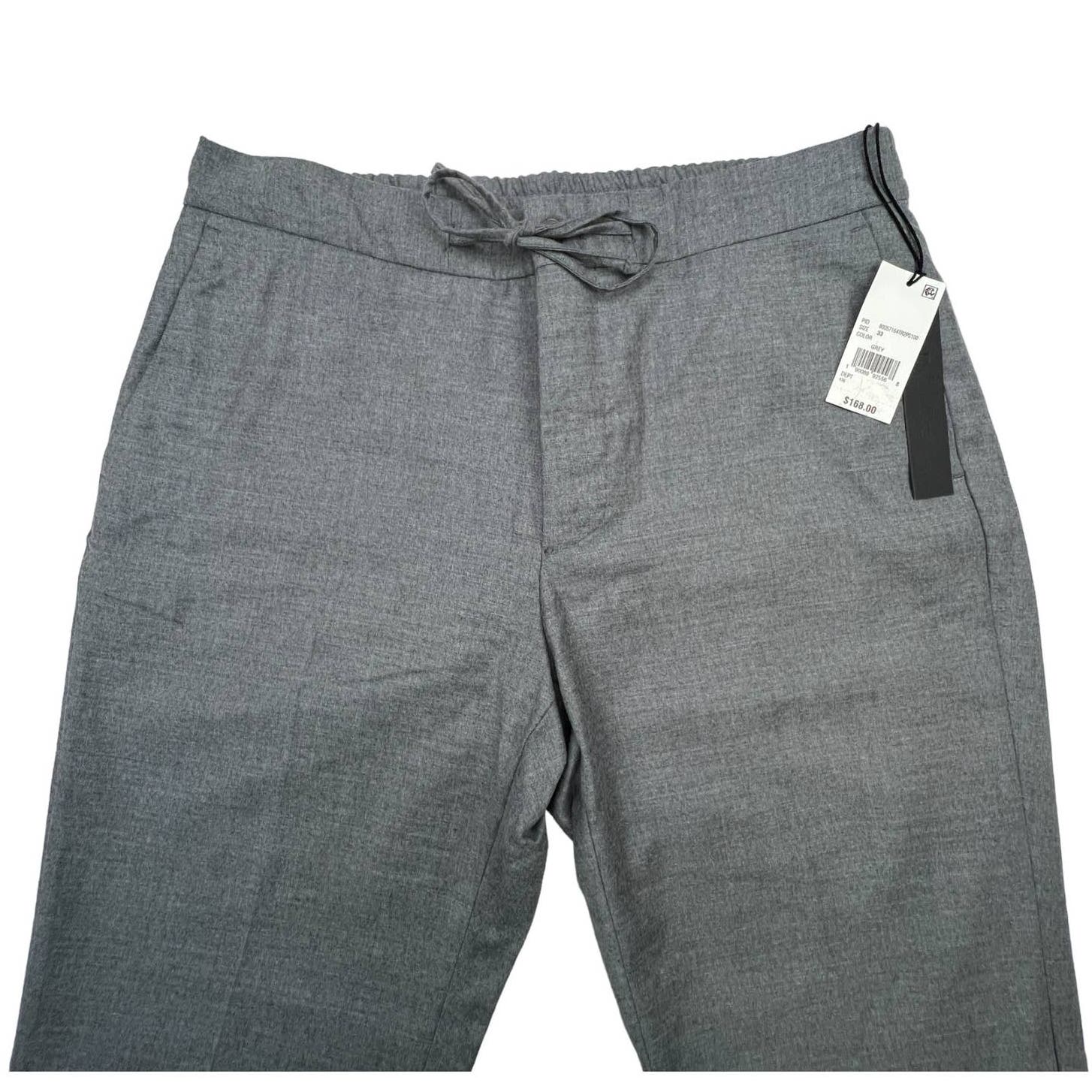 Dylan Gray Men Grey Wool Pants US 33 Slim Fit