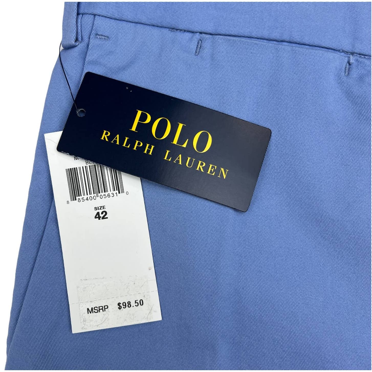 POLO Ralph Lauren Men Light Blue Shorts US 42 Classic Flat Front