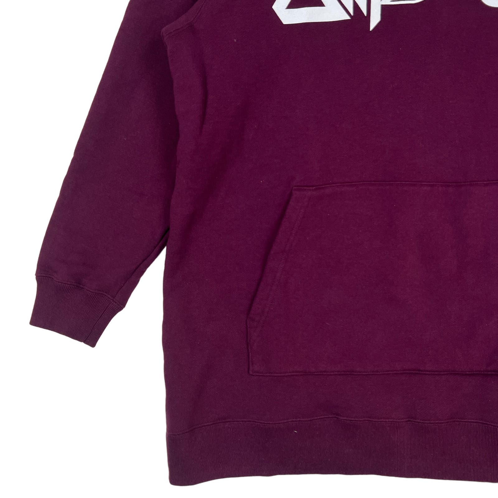 White Mountaineering Burgundy Hoody US S Long Sleeve Unisex Pullover