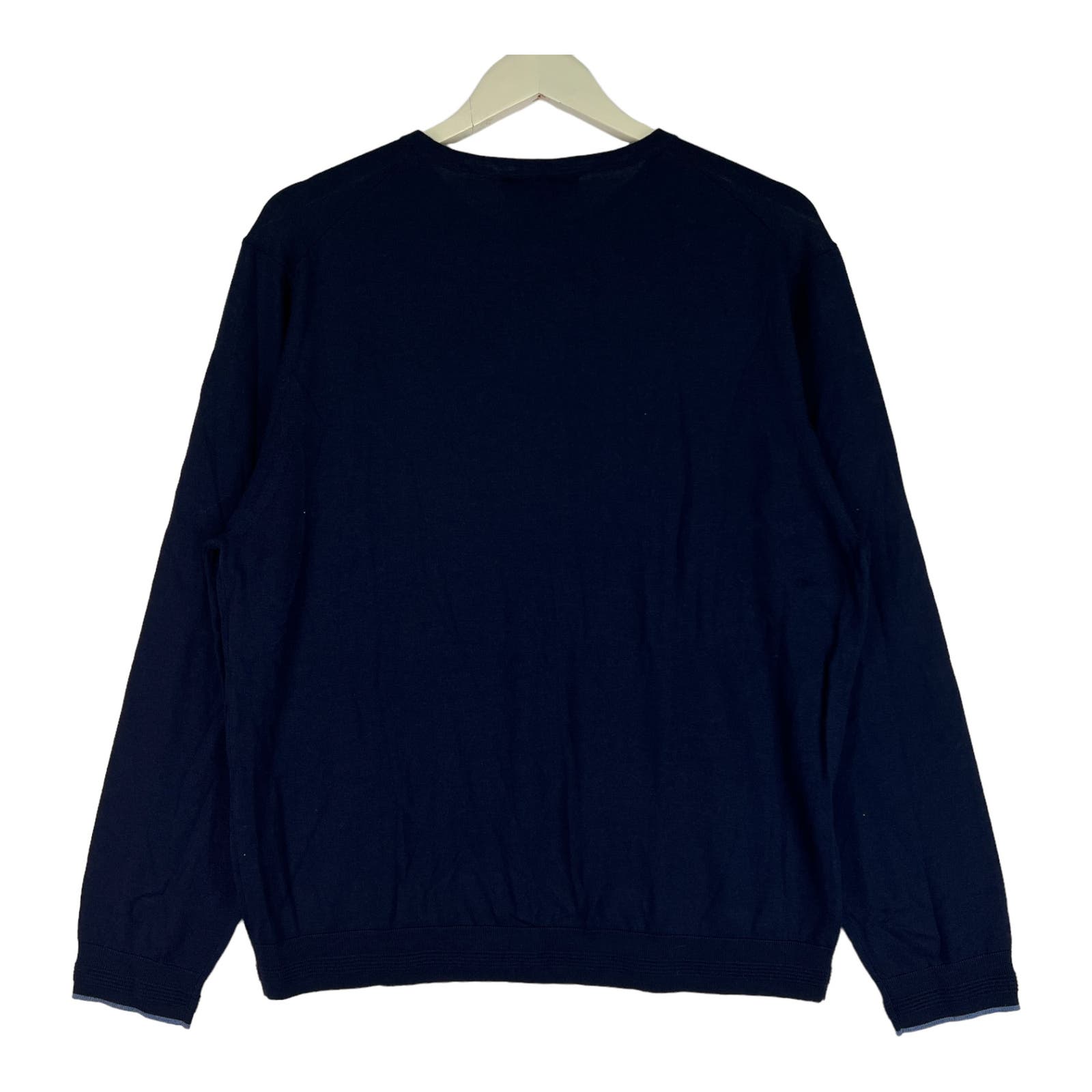 Dylan Gray Men Navy Blue Sweatshirt US XL Crew Neck Long Sleeve