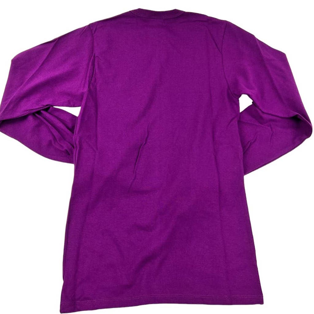 Champion Men Purple T-Shirt US XS Issue Long Sleeve Tee
