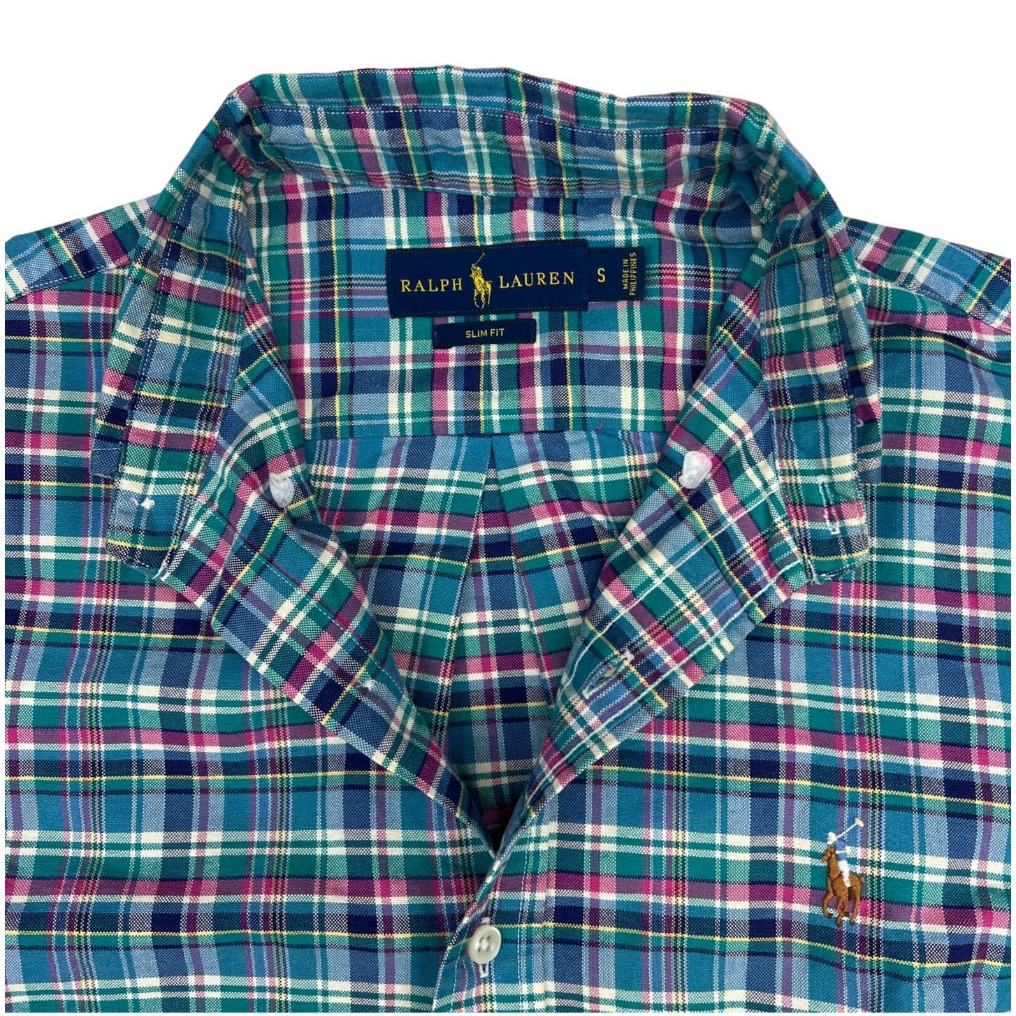 POLO Ralph Lauren Men Multicolor Plaid Long Sleeve US S Button Down