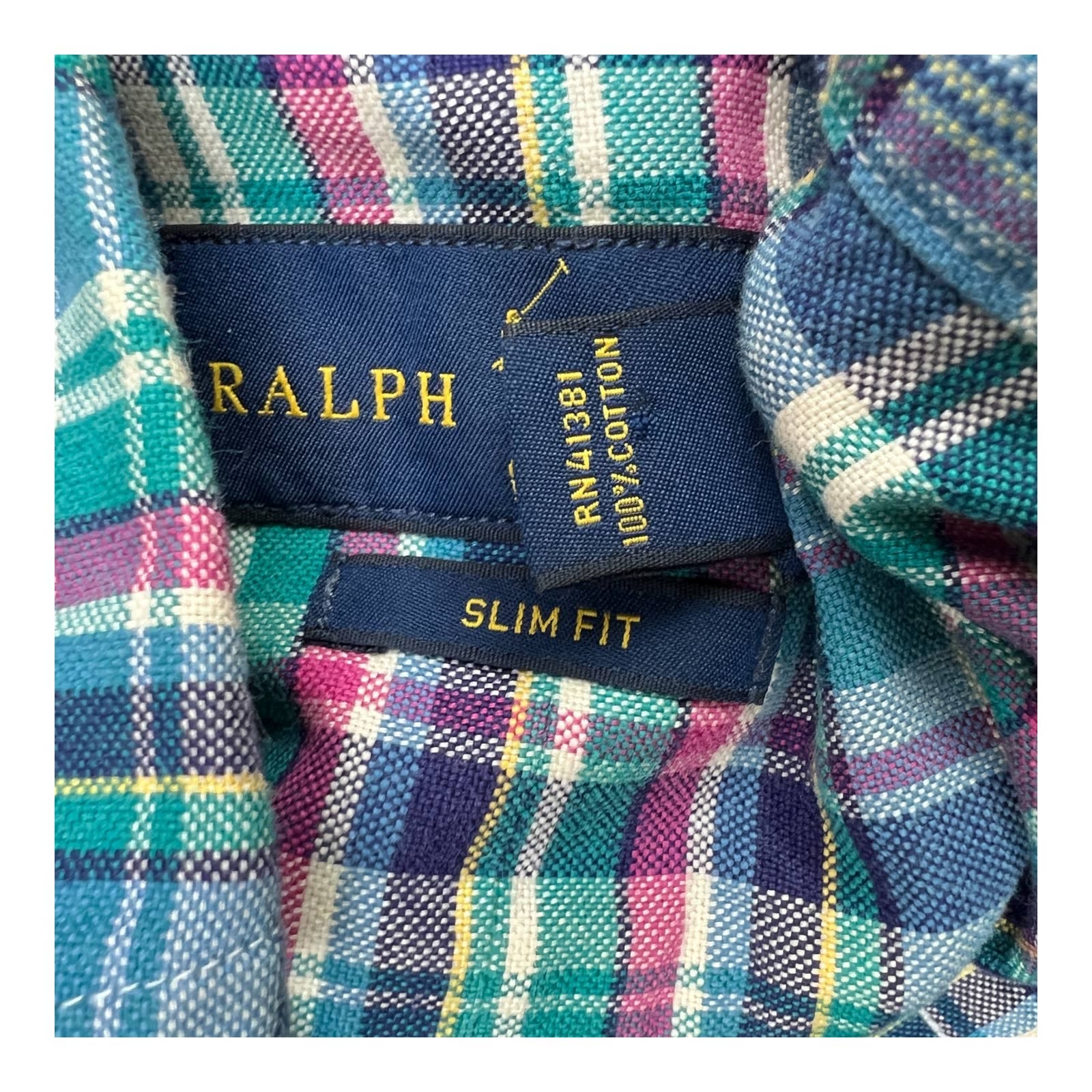 POLO Ralph Lauren Men Multicolor Plaid Long Sleeve US S Button Down
