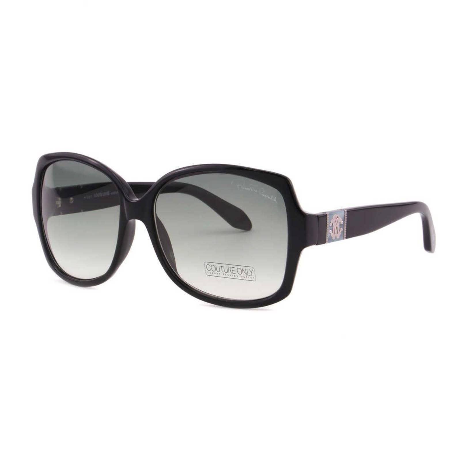 Roberto Cavalli Women Oversized Square Sunglasses RC651S-01B