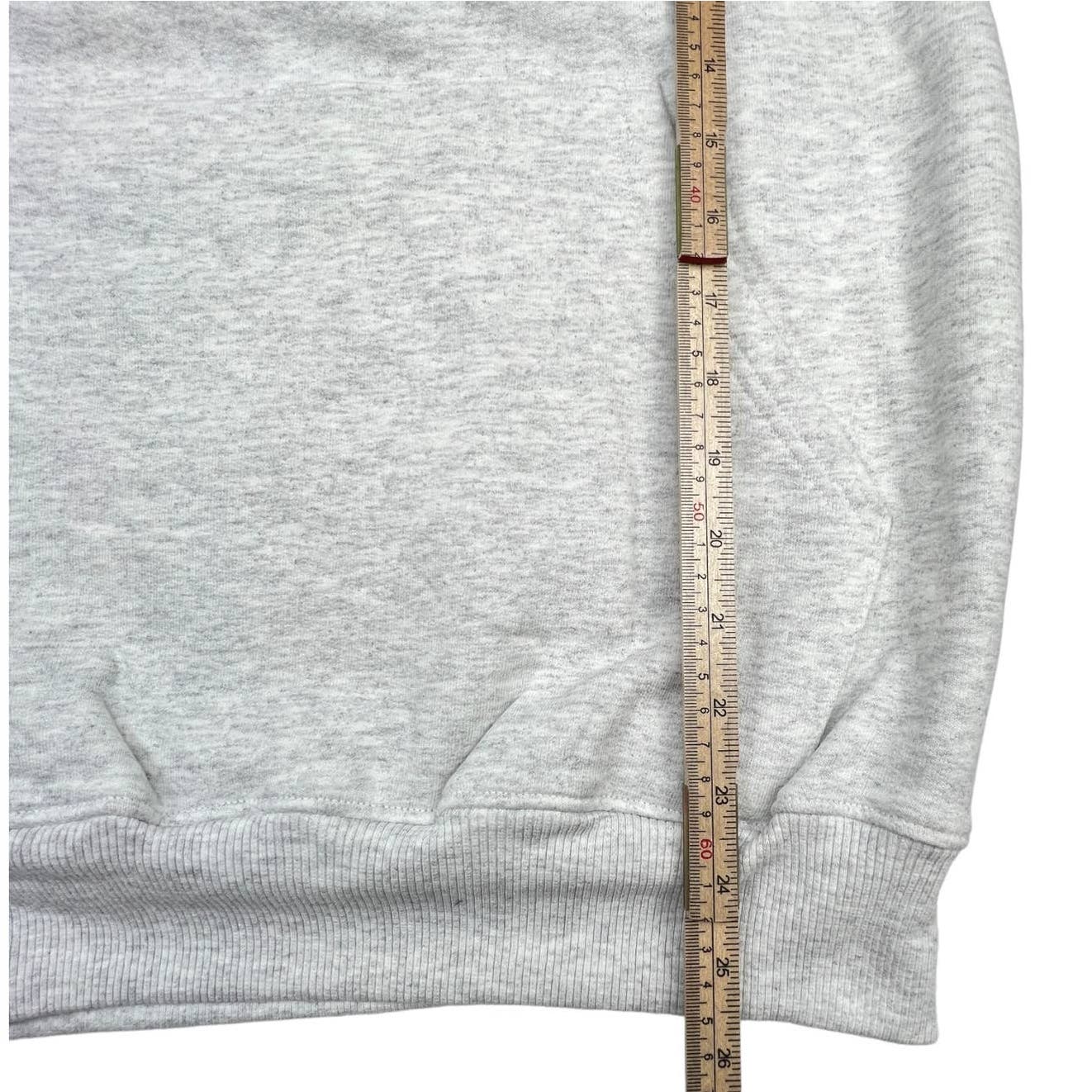 Champion Men Grey Hoody US S Printed Long Sleeve