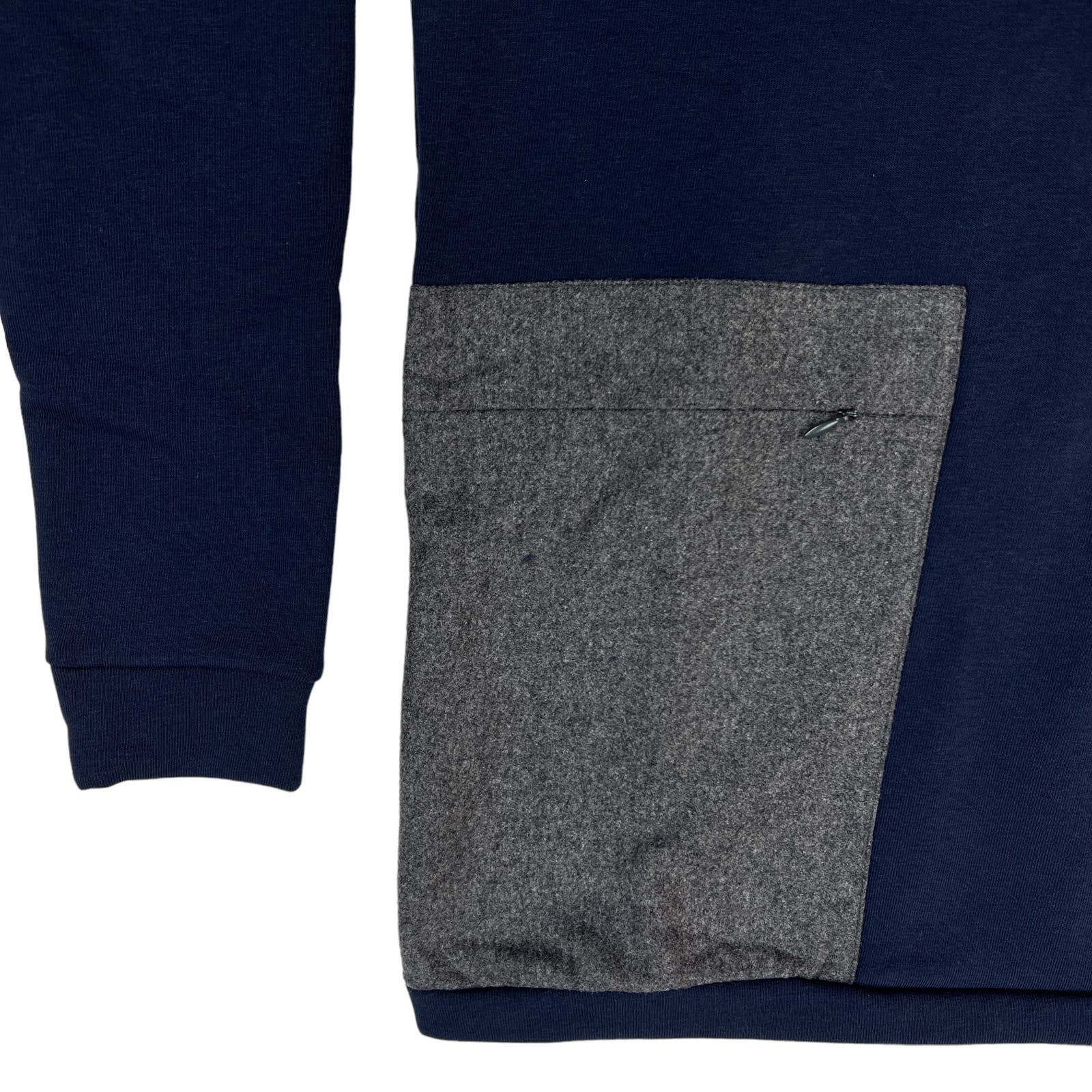 Corelate Men Small Navy Blue Sweatshirt US S Long Cotton Sleeve