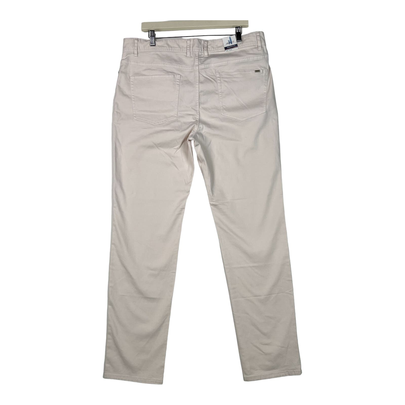 Johnnie-O Sawyer Men Stone White Jeans US 36x32 Slim Fit