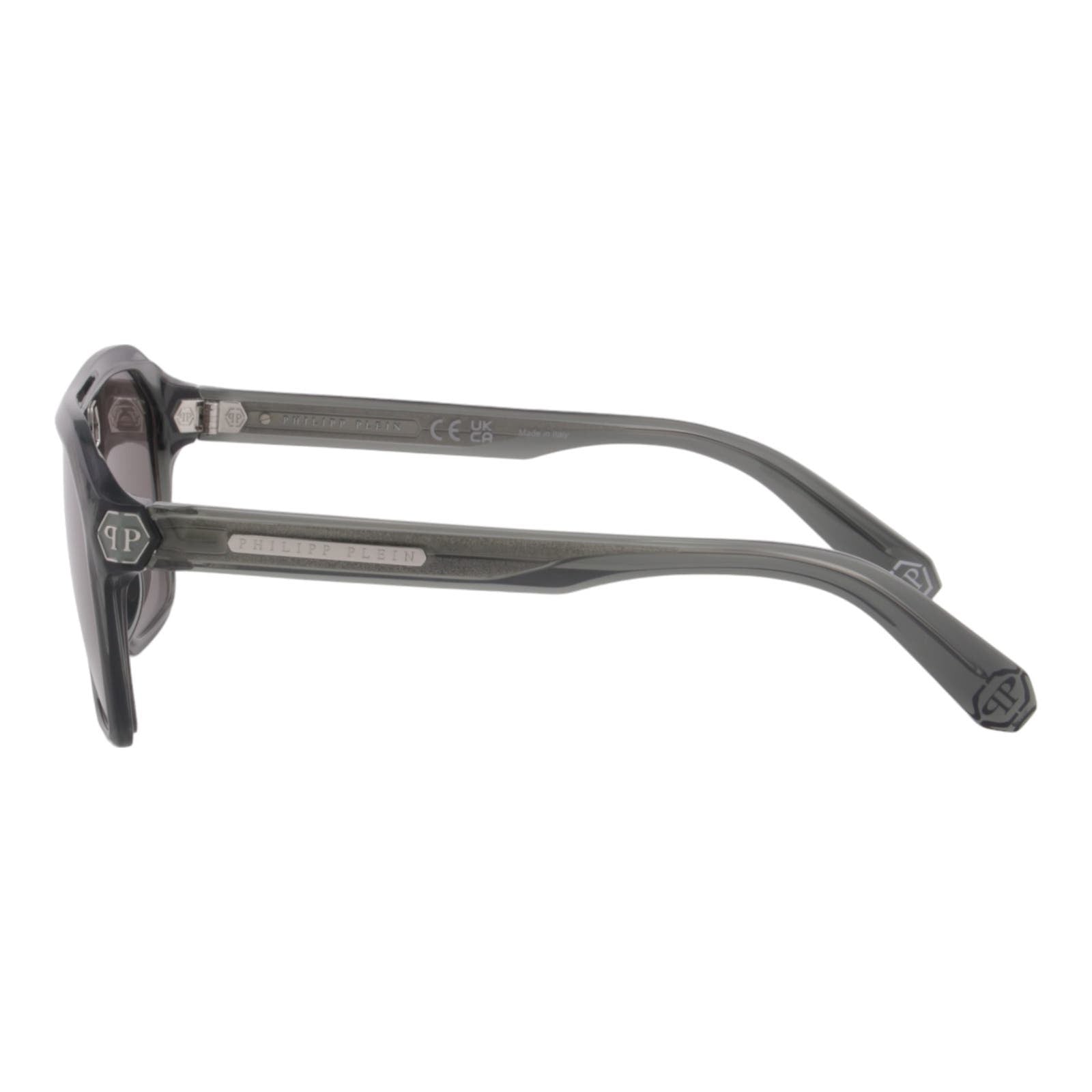 Men Square Sunglasses SPP072M-09RM Transparent Green Frame