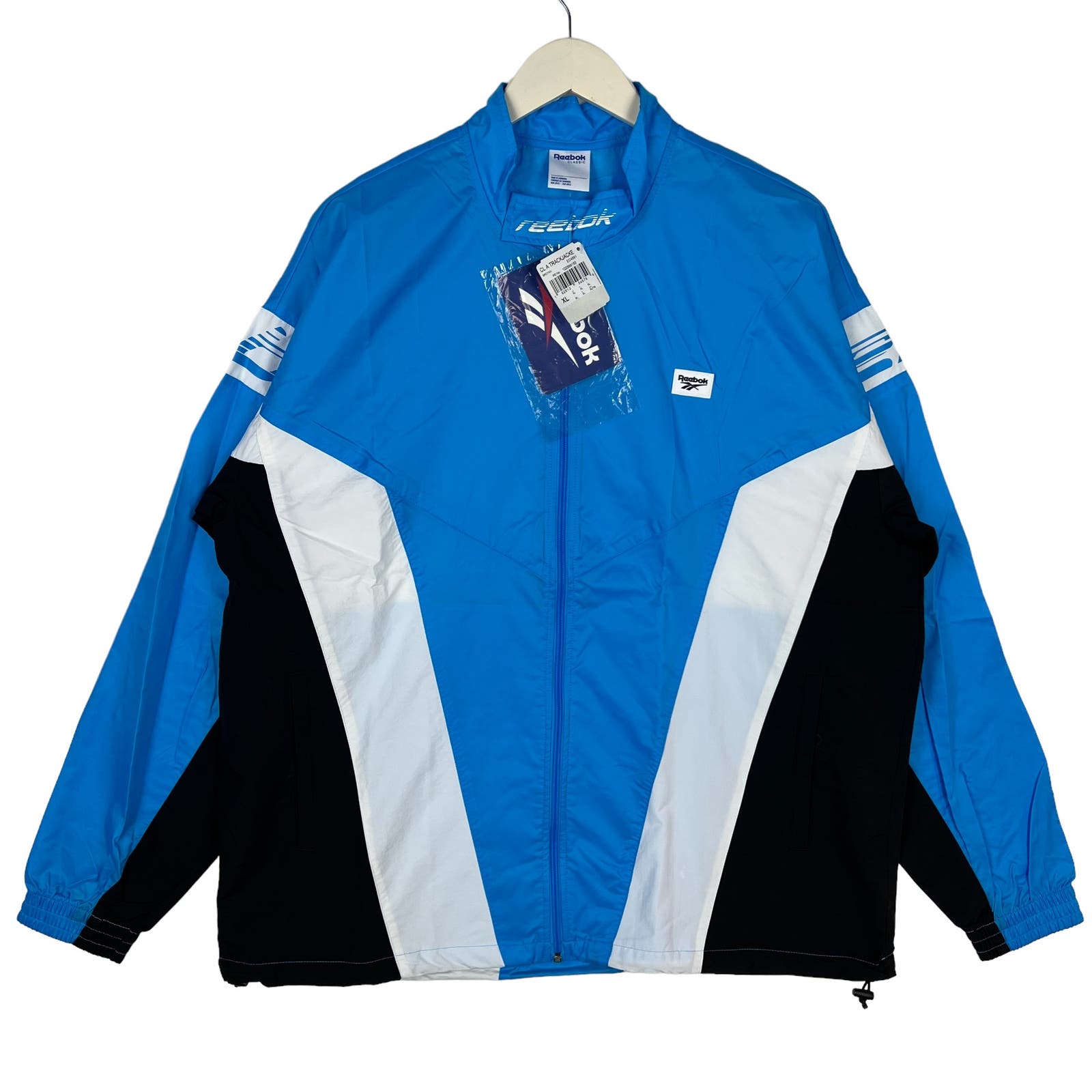 Reebok Classic Men Blue Windbreaker US S Track Jacket Zip Up