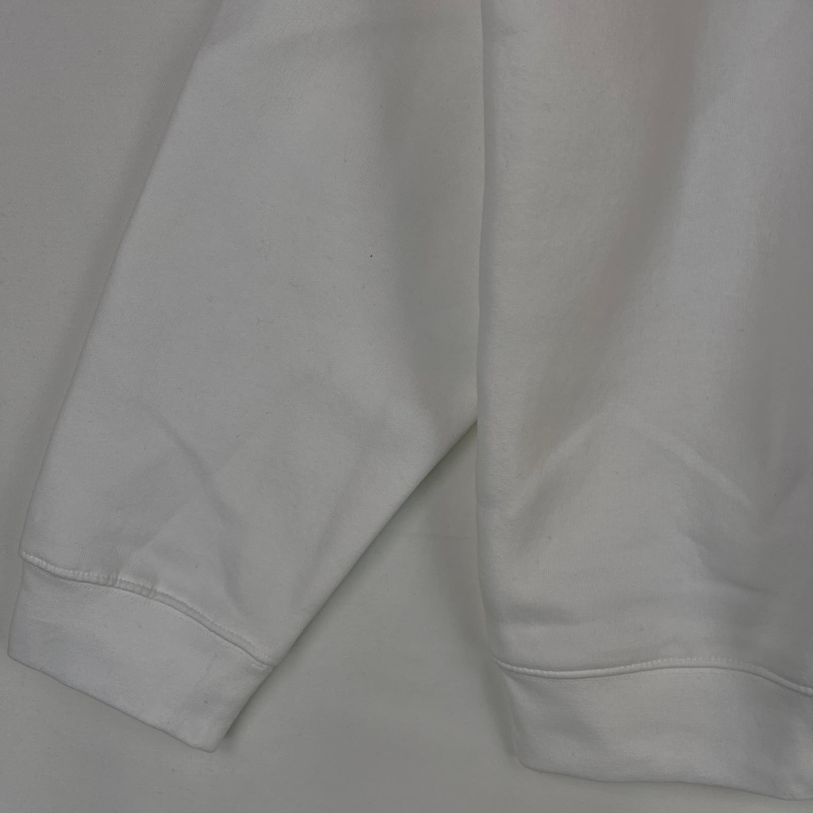 Mki Miyuki Zoku Men White Sweater US XL Basic Crew Sweatshirt