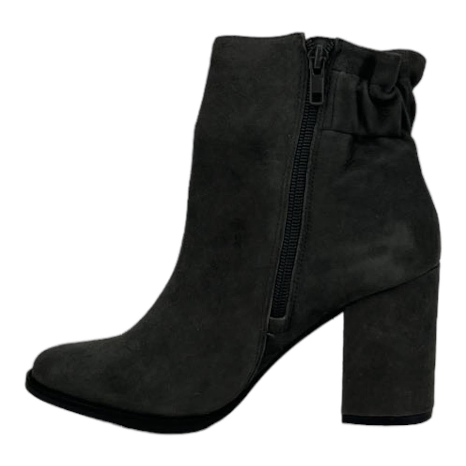 Arturo Chiang Women US 7 At-Rakel Grey Suede Round Toe Ankle Boot