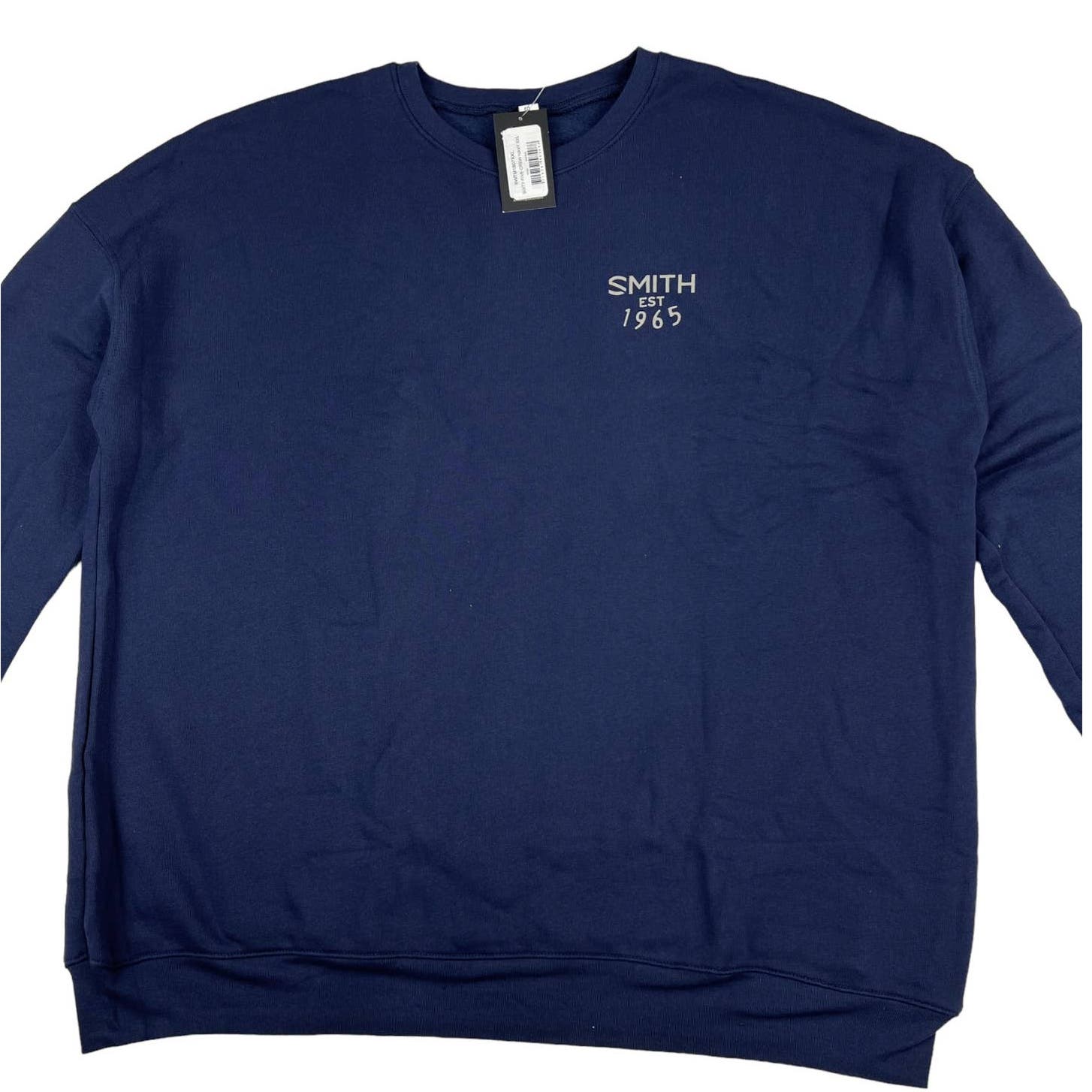 Smith Men Navy Blue Sweatshirt US XXL Pullover Sixty Five Crew Canvas