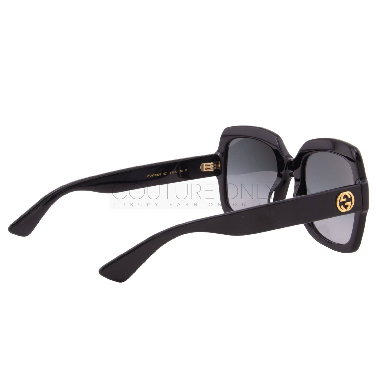 Women Black Oversized Square Sunglasses GG0036SN-001