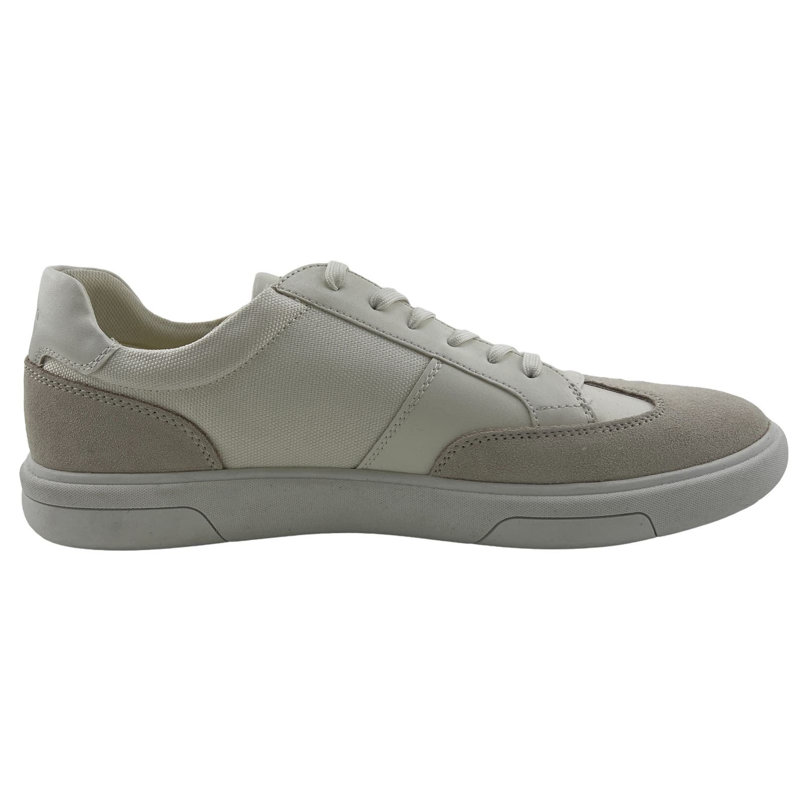 Calvin Klein Men US 10.5 White Leather / Suede Sneakers