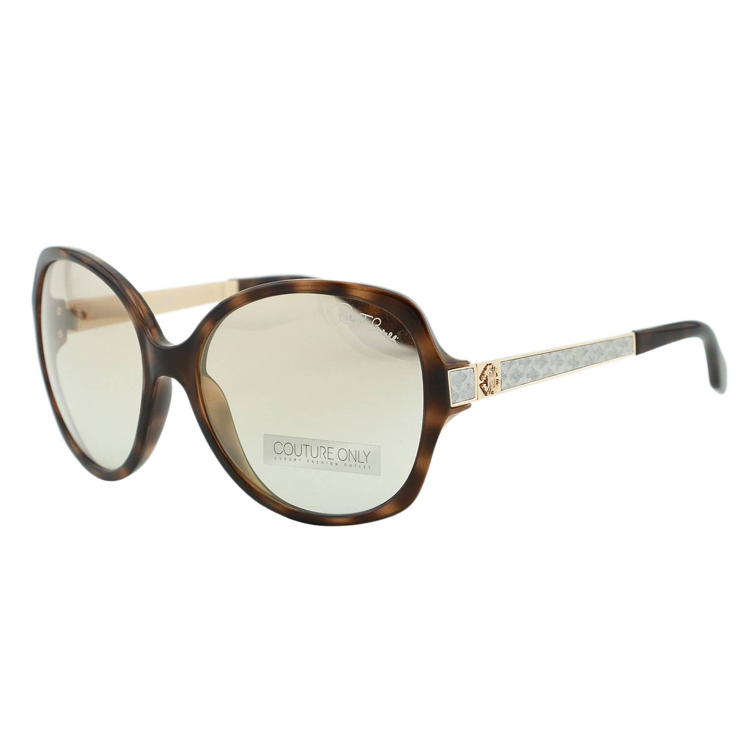 Women Oversized Havana Brown Snake Sunglasses RC649S-52L