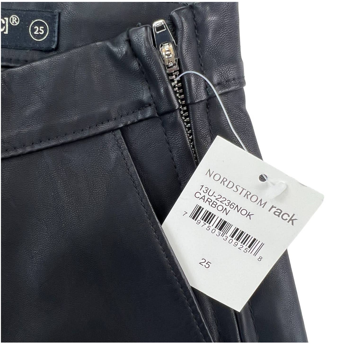 Blanknyc Women Black Slim Pants US 25 Faux Leather Leggins