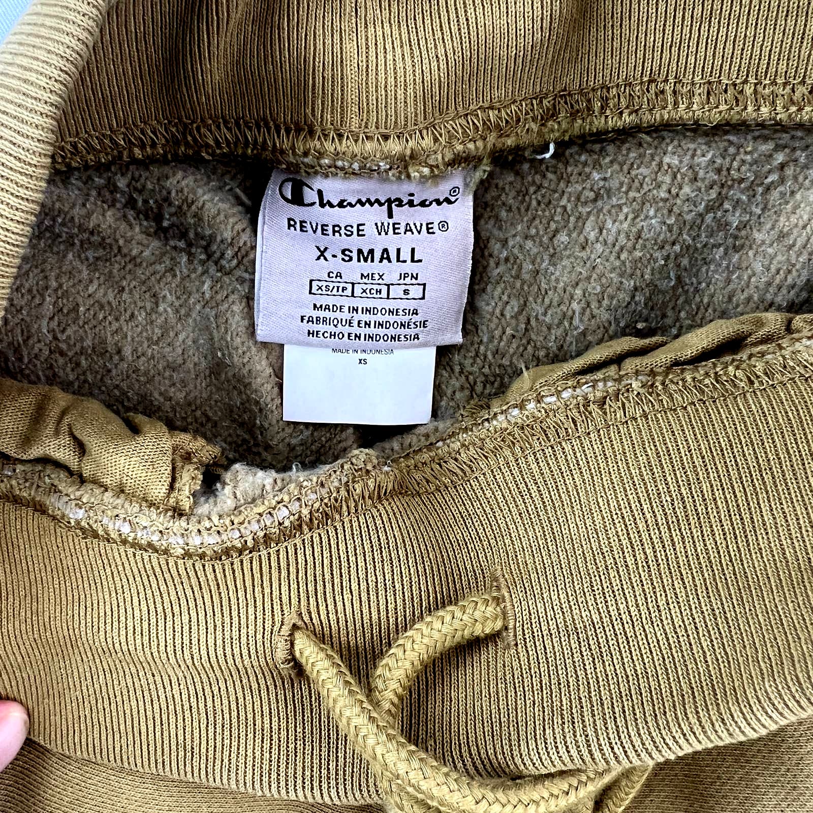 Champion Men Olive Pants US XS Joggers Pockets