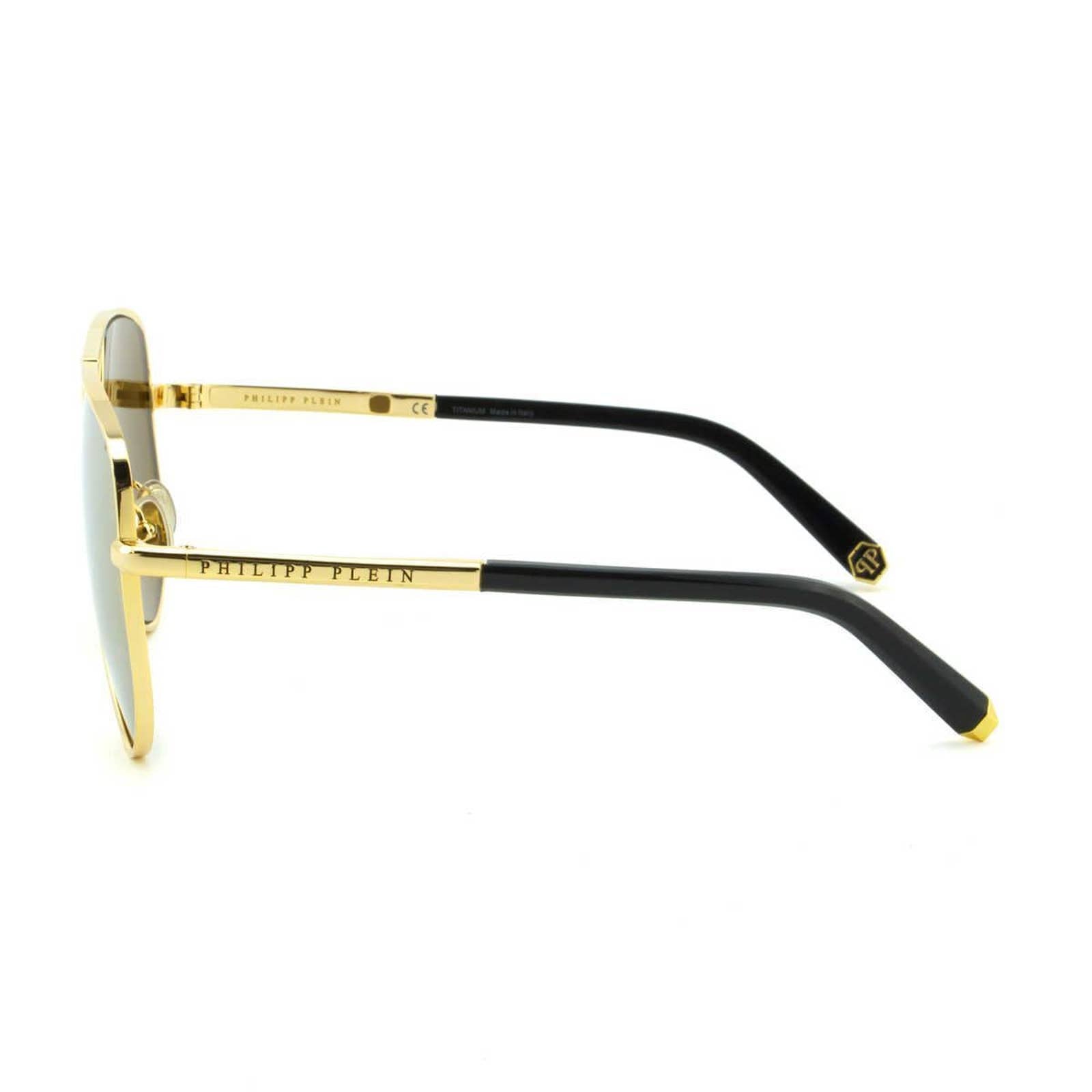 Men Aviator Gold Titanium Sunglasses