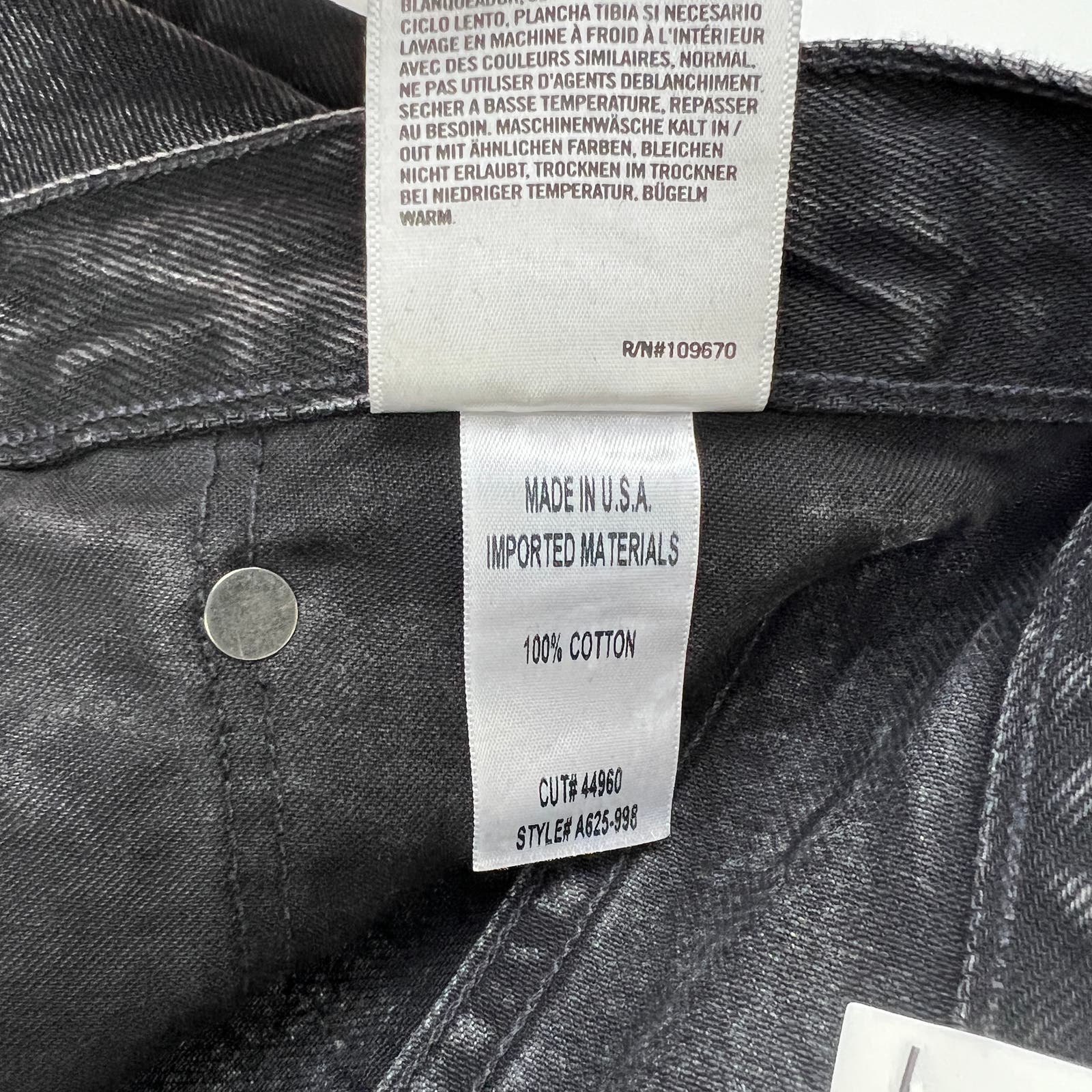 Agolde Men Jeans US 38 Slim Fit Denim Washed Casual Cotton