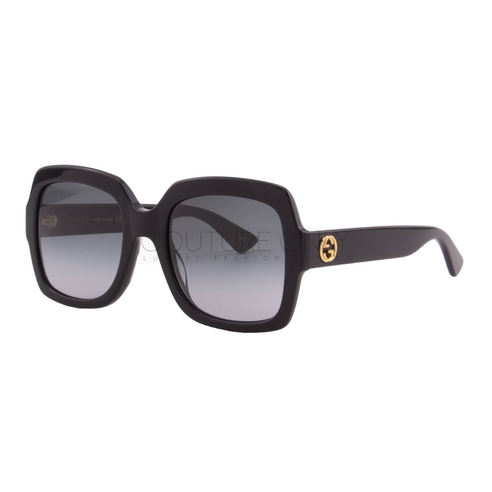 Women Black Oversized Square Sunglasses GG0036SN-001