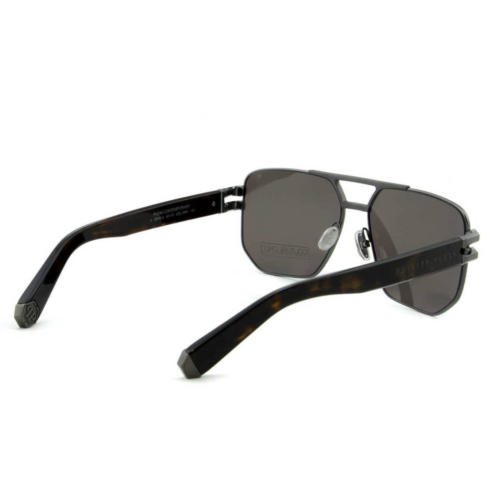 Men Gunmetal Titanium Square Sunglasses SPP012M-0584