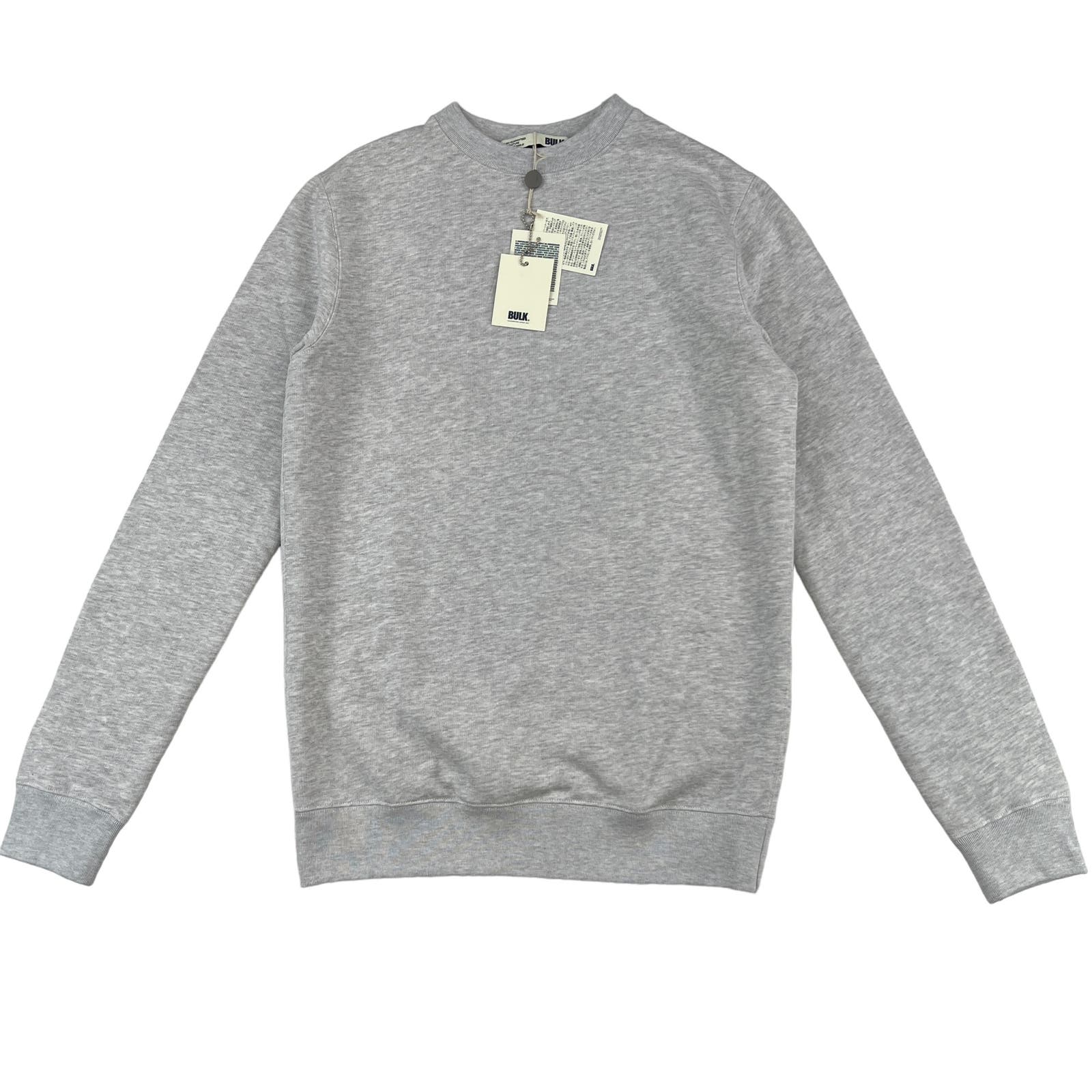 Bulk Men Grey Long Sleeve US L Cotton Sweatshirt