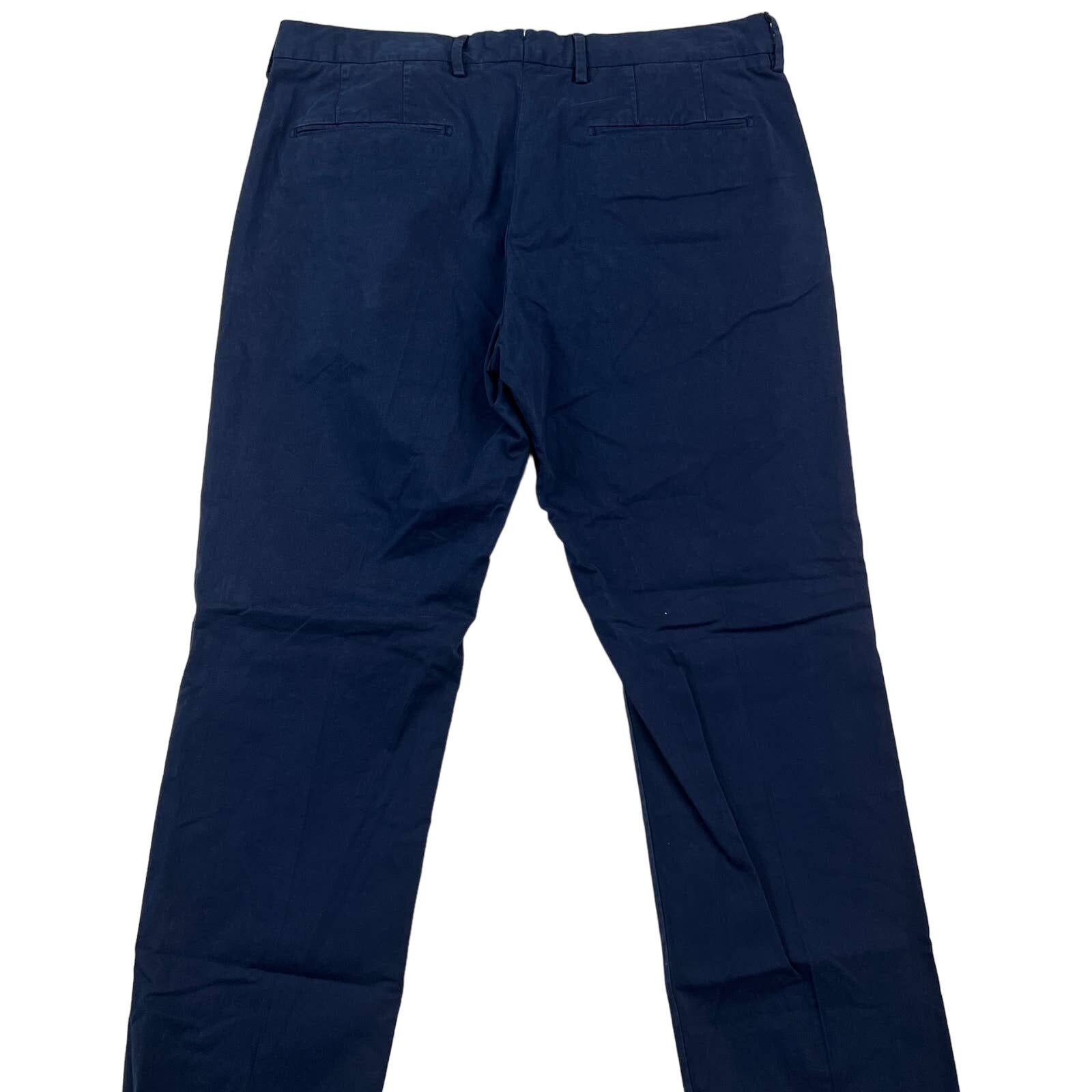 Dylan Gray Men Navy Blue Chinos Pants US 34 Classic Straight