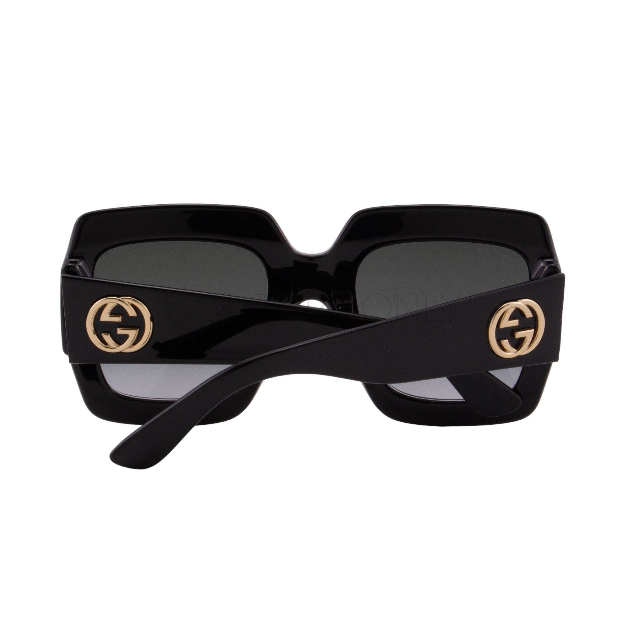 Women Black Oversized Square Sunglasses GG0053SN-001