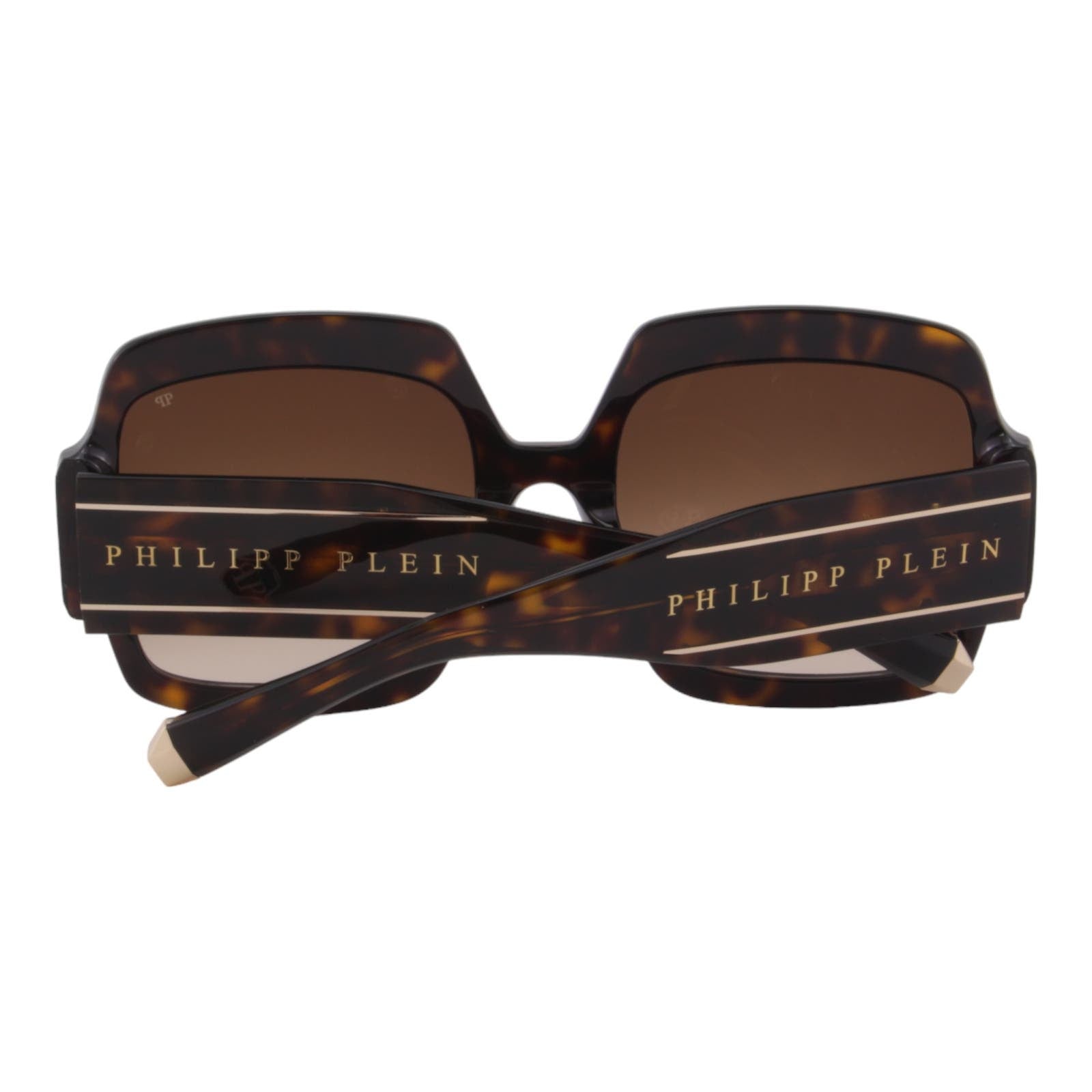 Women Oversized Square Sunglasses SPP038M-0722 Havana Brown & Gold