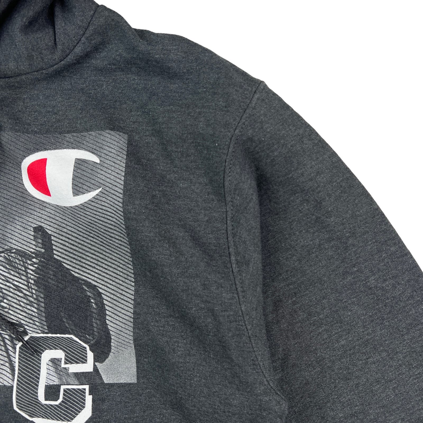 Champion NYC Men Gray Hoodie US S Casual Long Sleeve