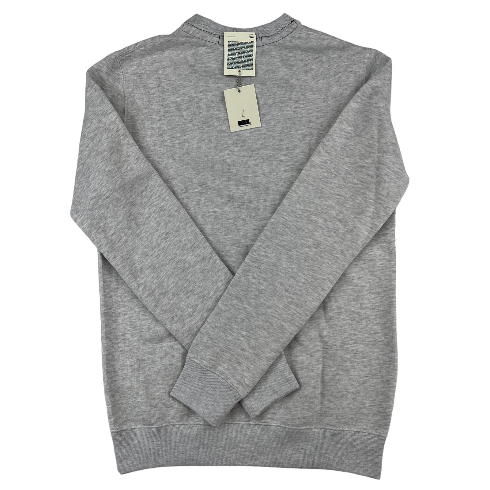Bulk Men Grey Long Sleeve US L Cotton Sweatshirt