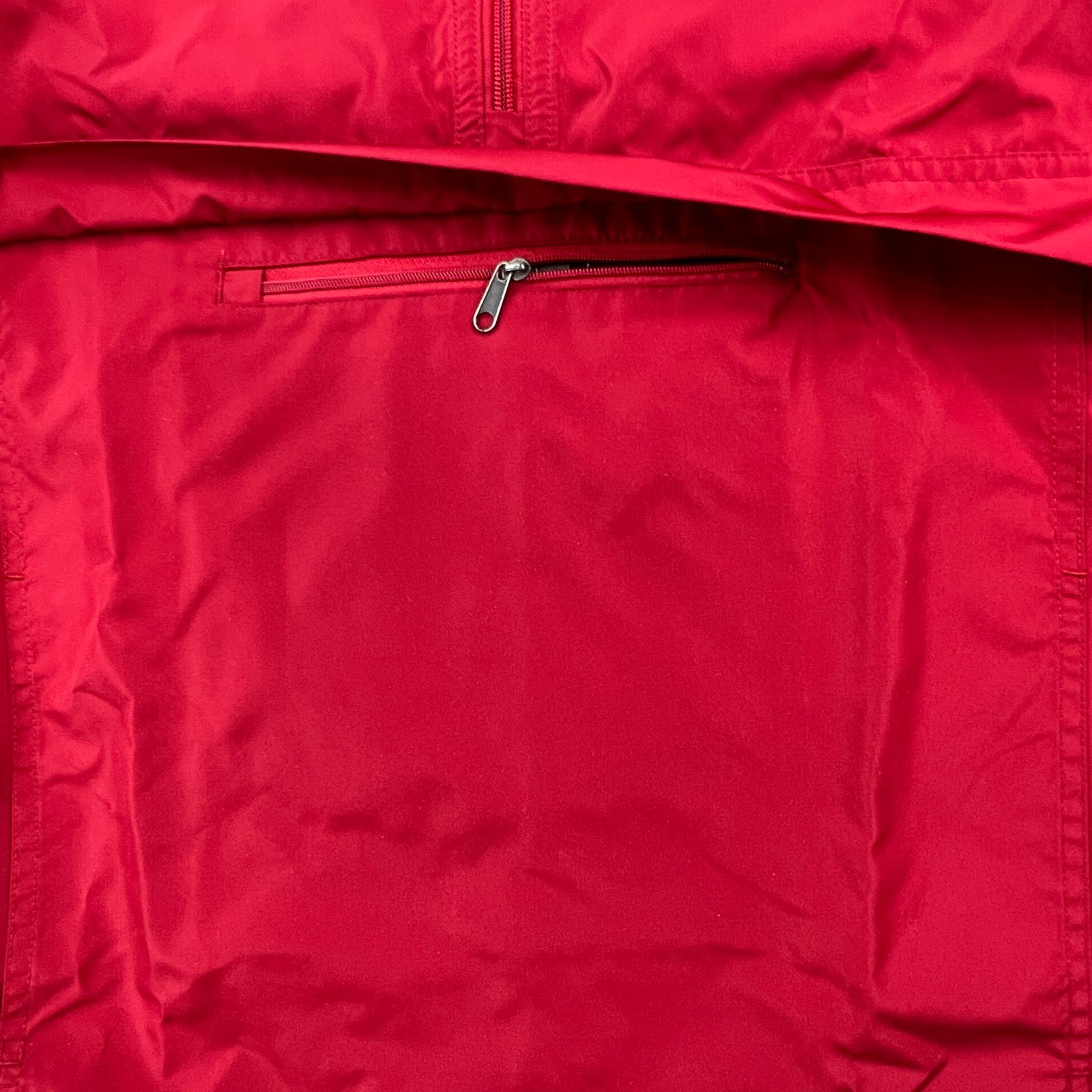 Champion Men Red Packable Jacket US S Lightweight Hooded Windbreaker