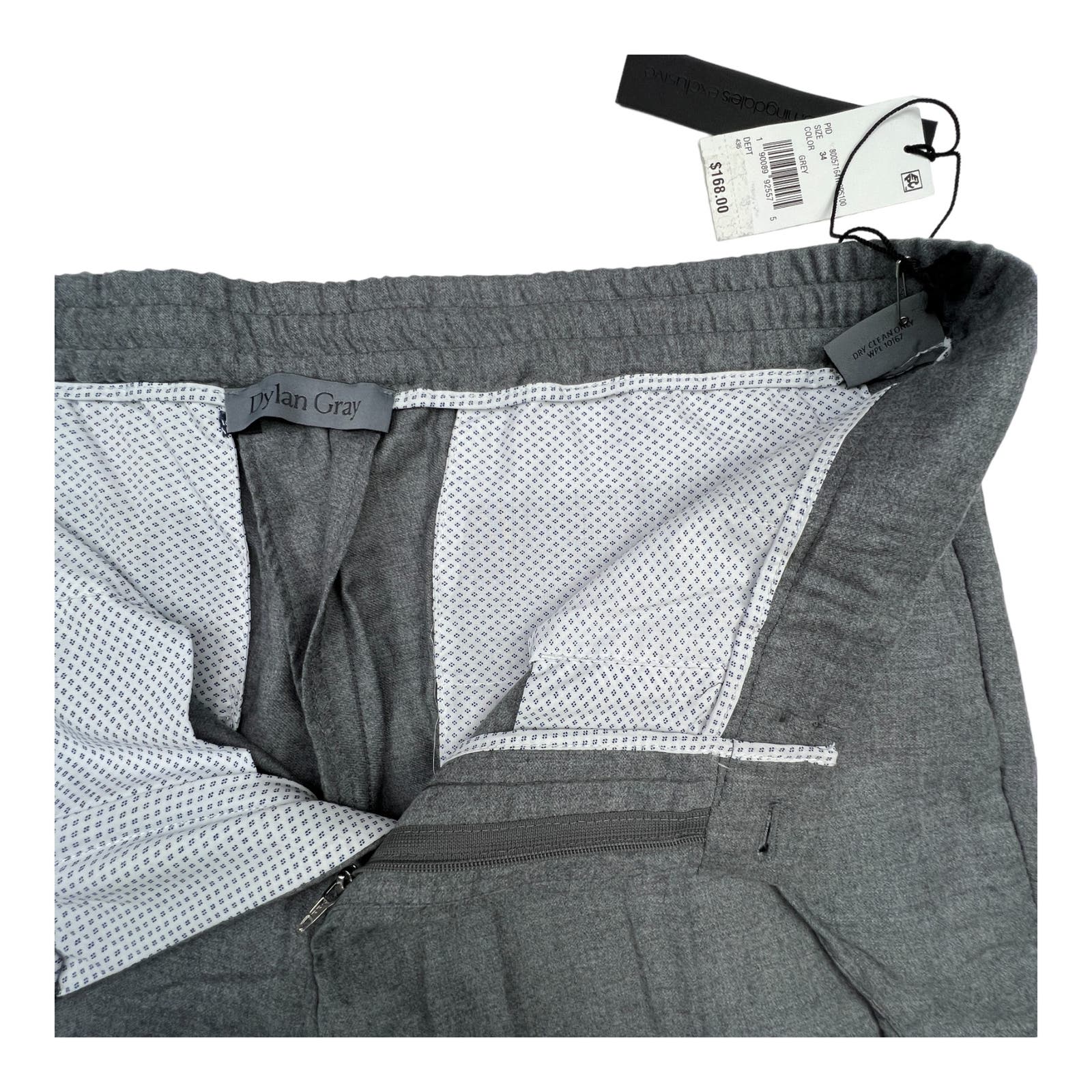 Dylan Gray Men Grey Wool Slim Fit US 34 Sweatpants