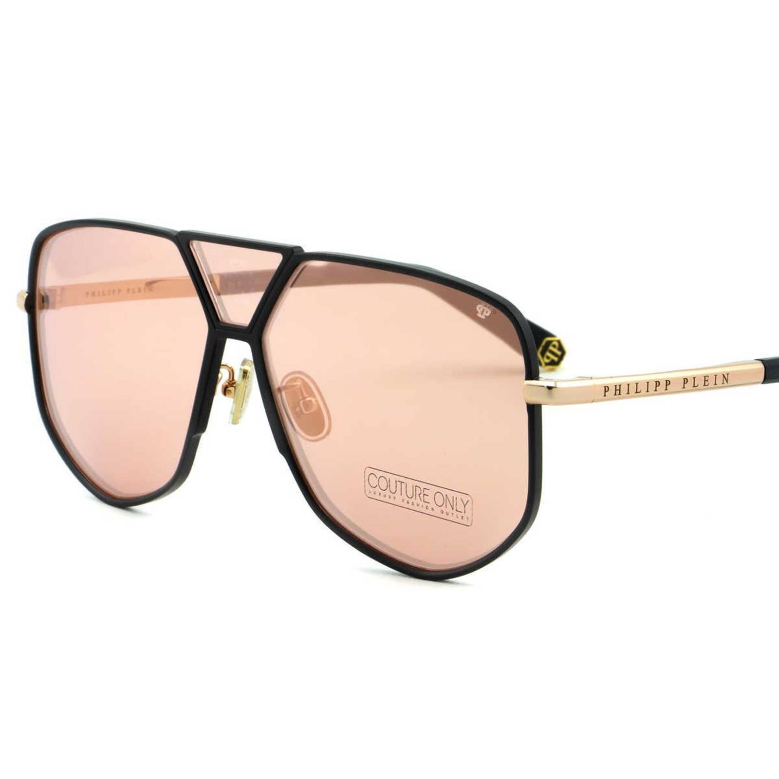 Men Aviator Black Titanium Sunglasses